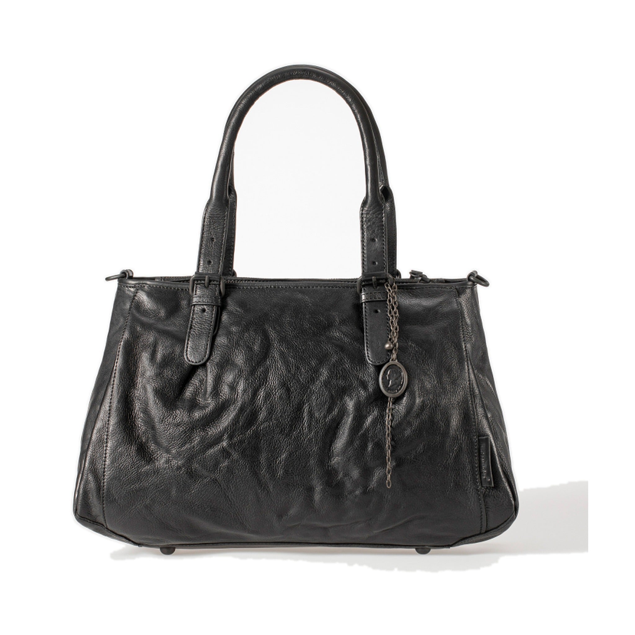 a&u Mrs. Shortbread/BS Handtasche L black smoke "Grandma´s Luxury-Club"
