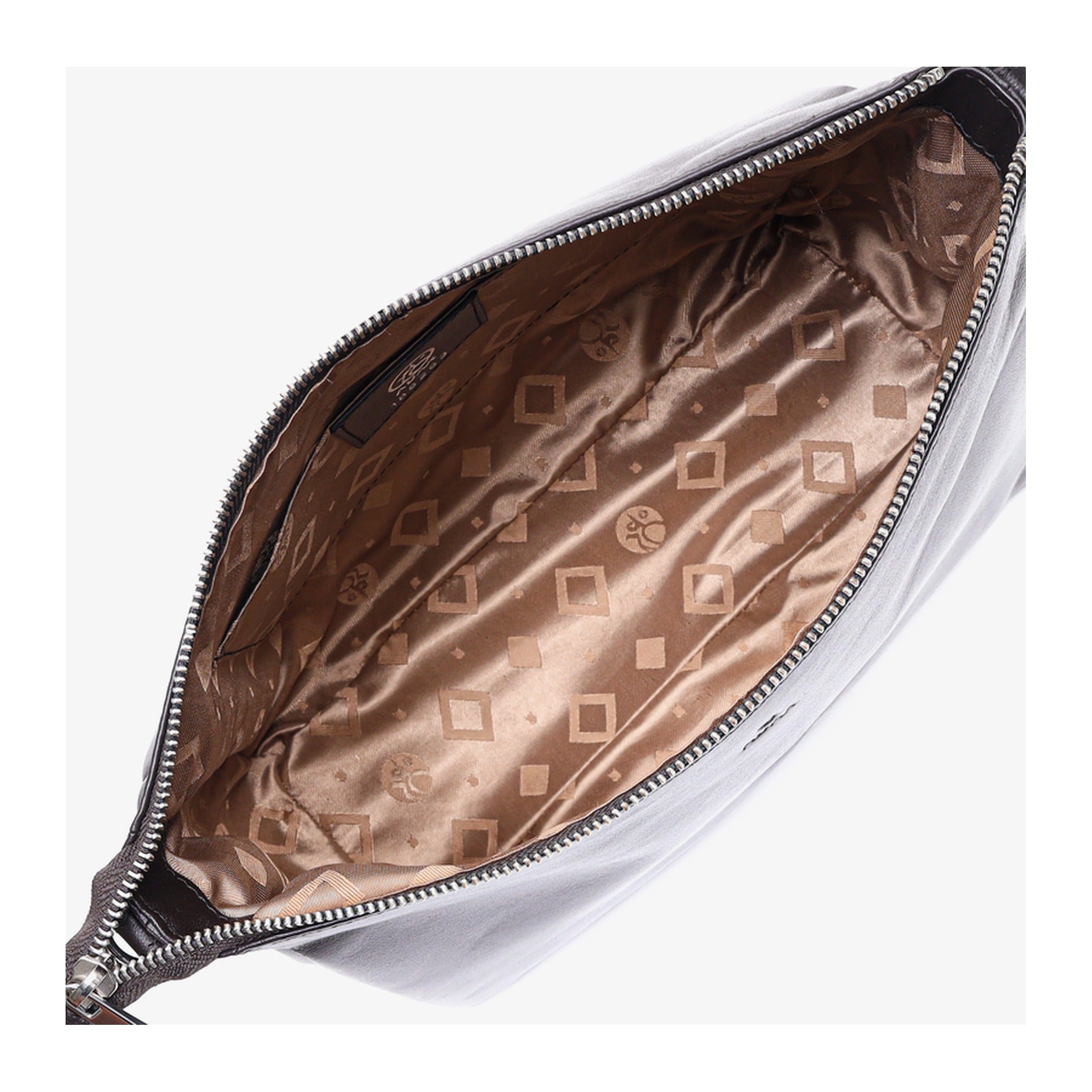 ADAX Larissa Reißverschlusstasche CAROLINE dark brown