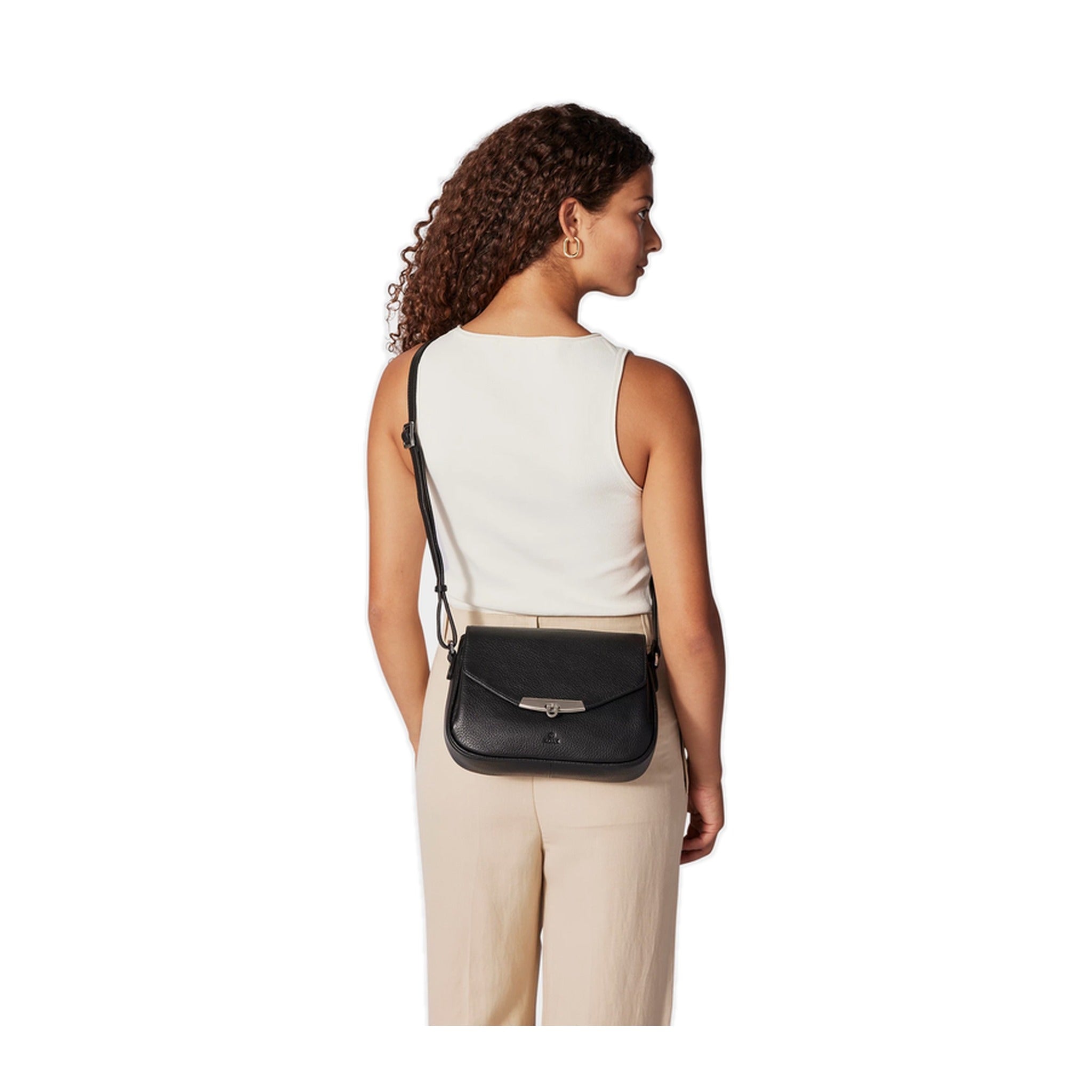 ADAX Cormorano Überschlagtasche LEAH Black