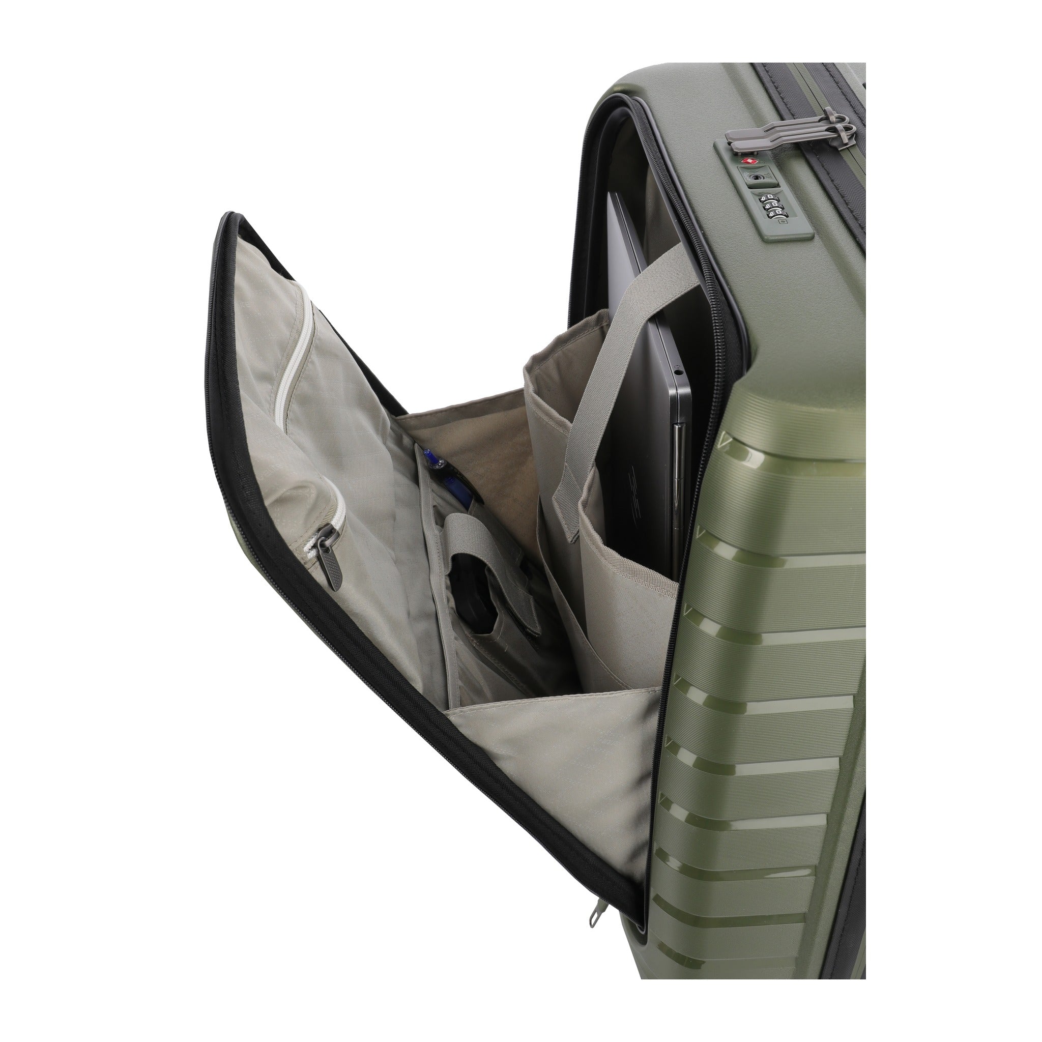 Travelite AIR BASE Trolley 4w S Front Pocket
