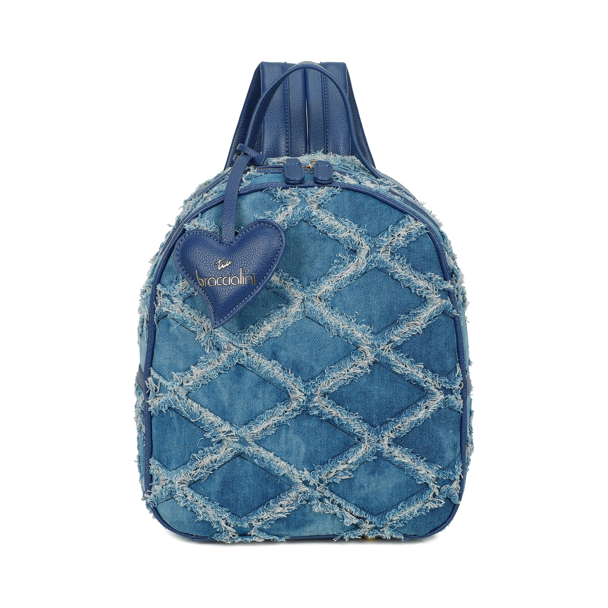 Braccialini Jeans Rucksack blau