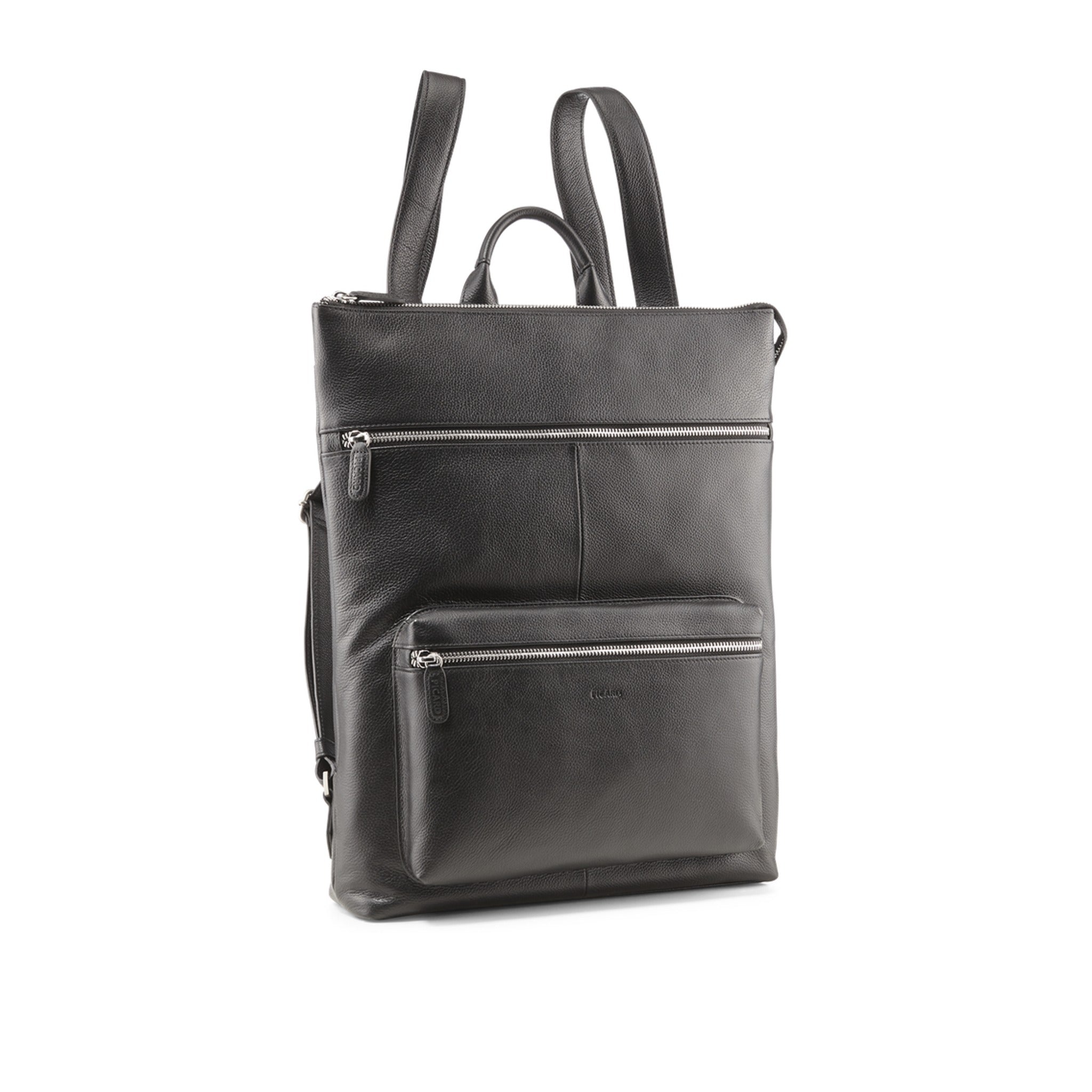 PICARD LUIS Lederrucksack SCHWARZ
