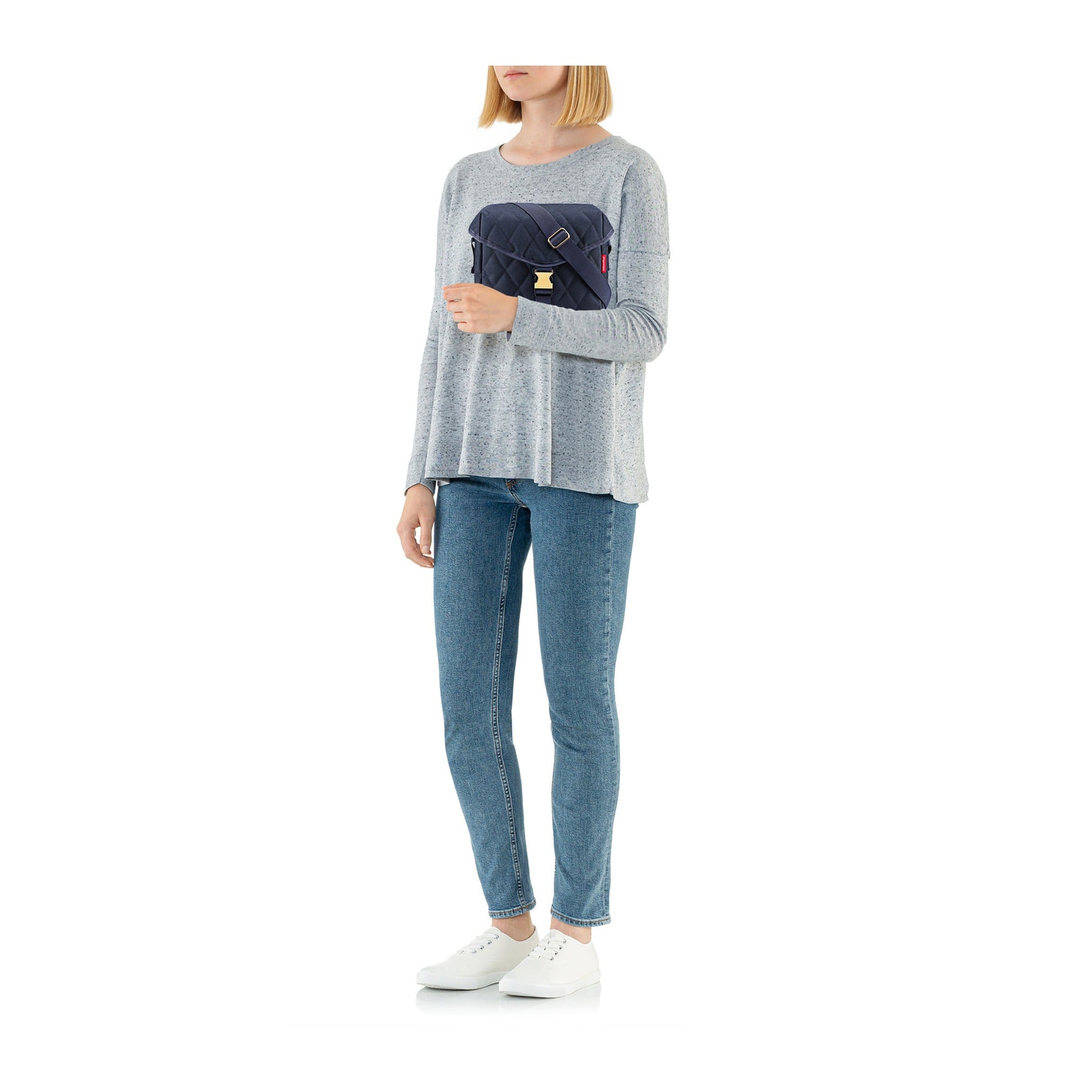 Reisenthel saddle bag M rhombus midnight gold