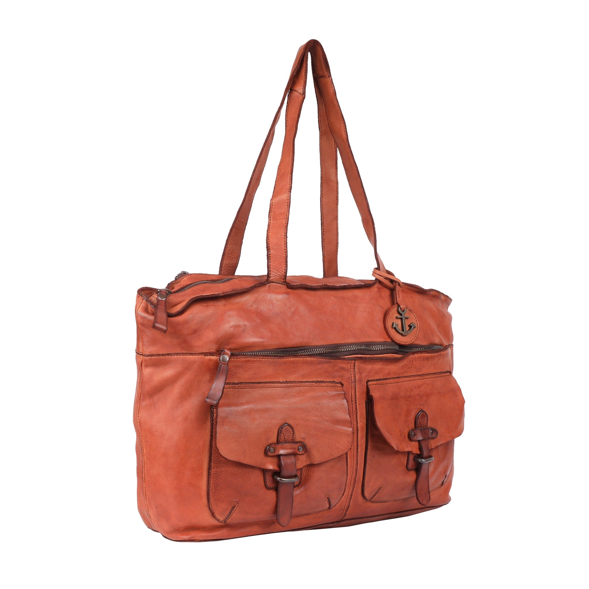 Harbour 2nd Business-Shopper JORDAN Leder cognac