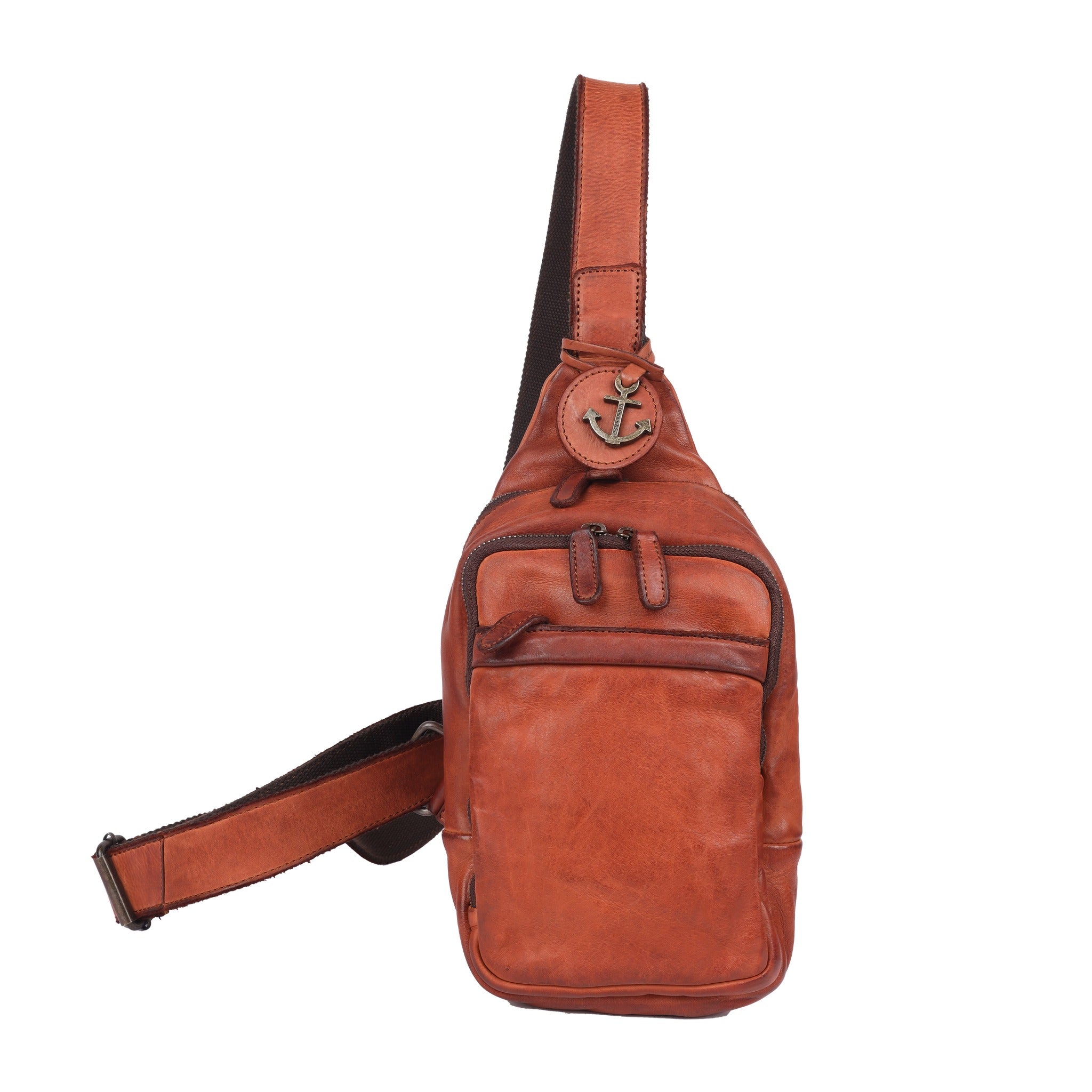 Harbour 2nd Slingbag SAGE cognac