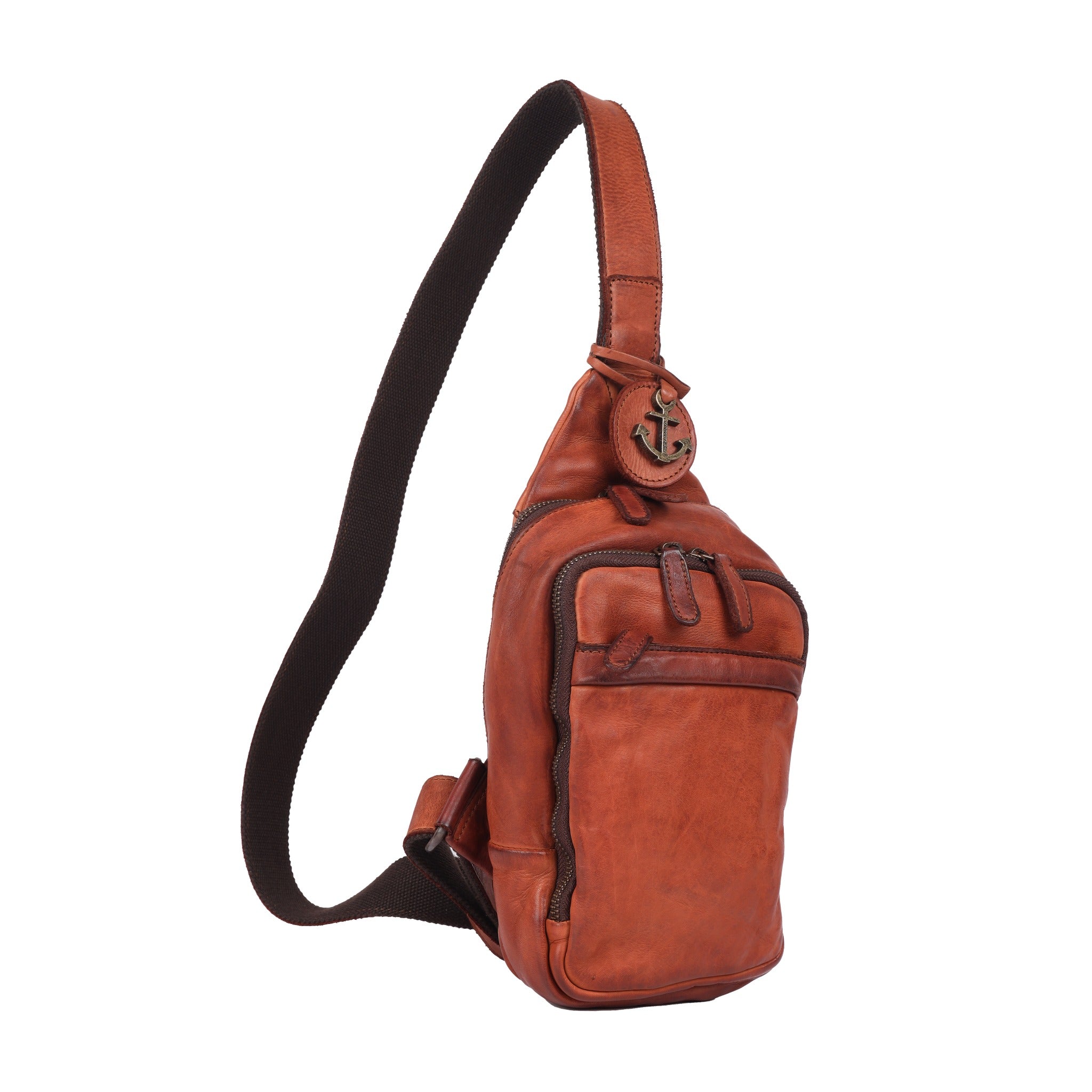 Harbour 2nd Slingbag SAGE cognac
