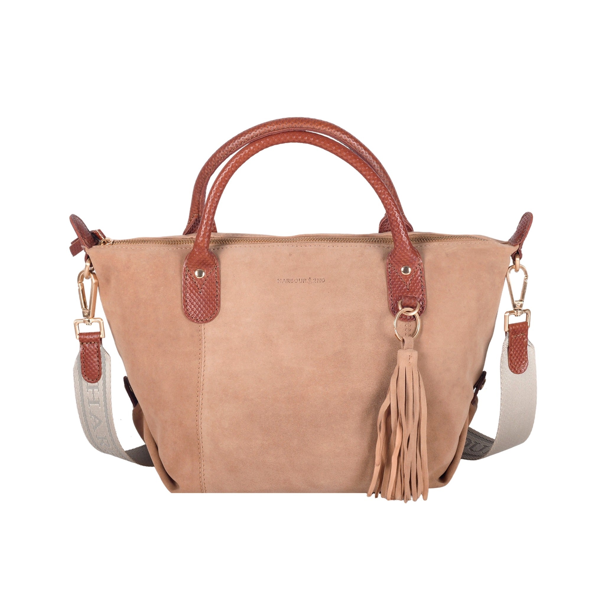 Hamled Kurzgrifftasche SOFIA M Velourleder