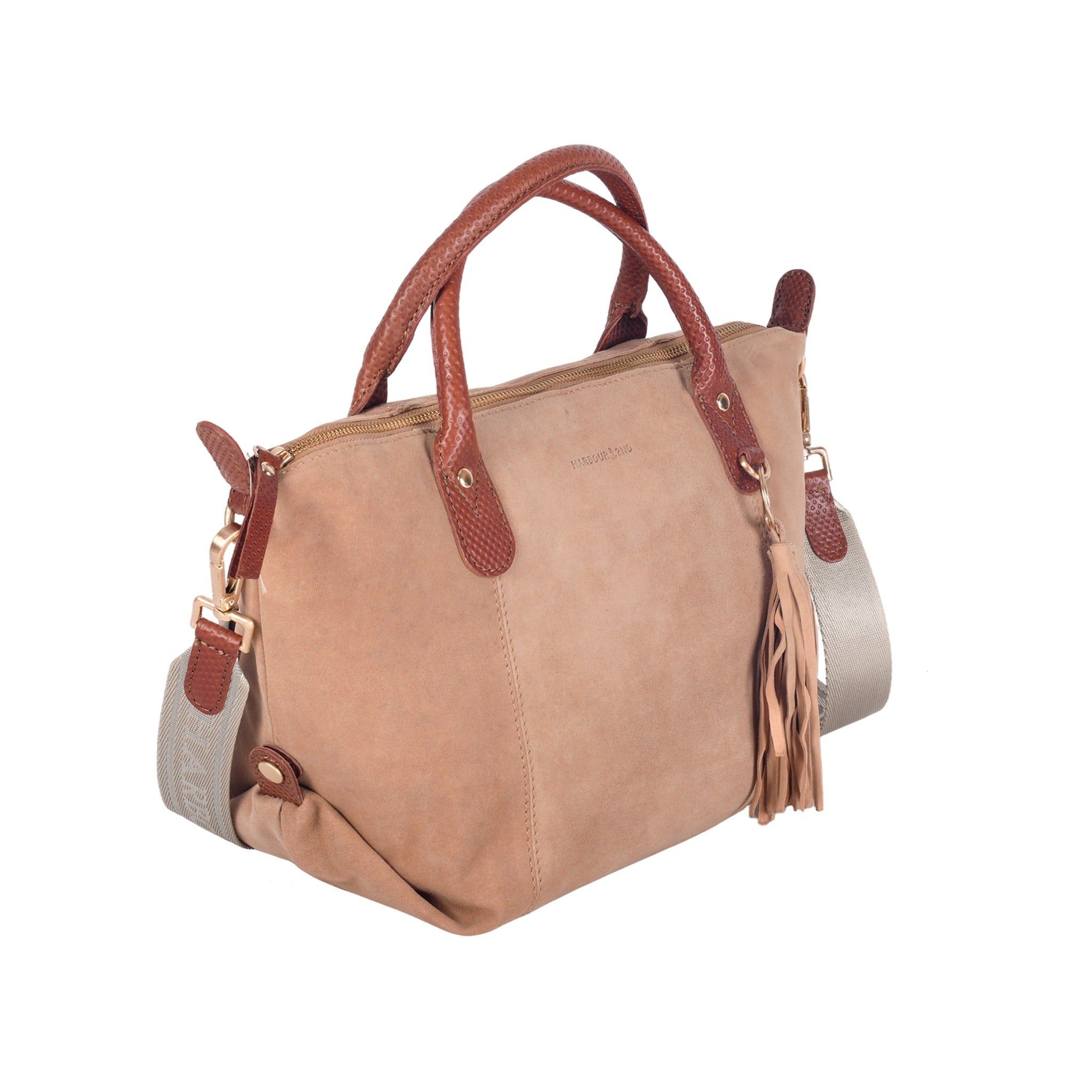 Hamled Kurzgrifftasche SOFIA M Velourleder