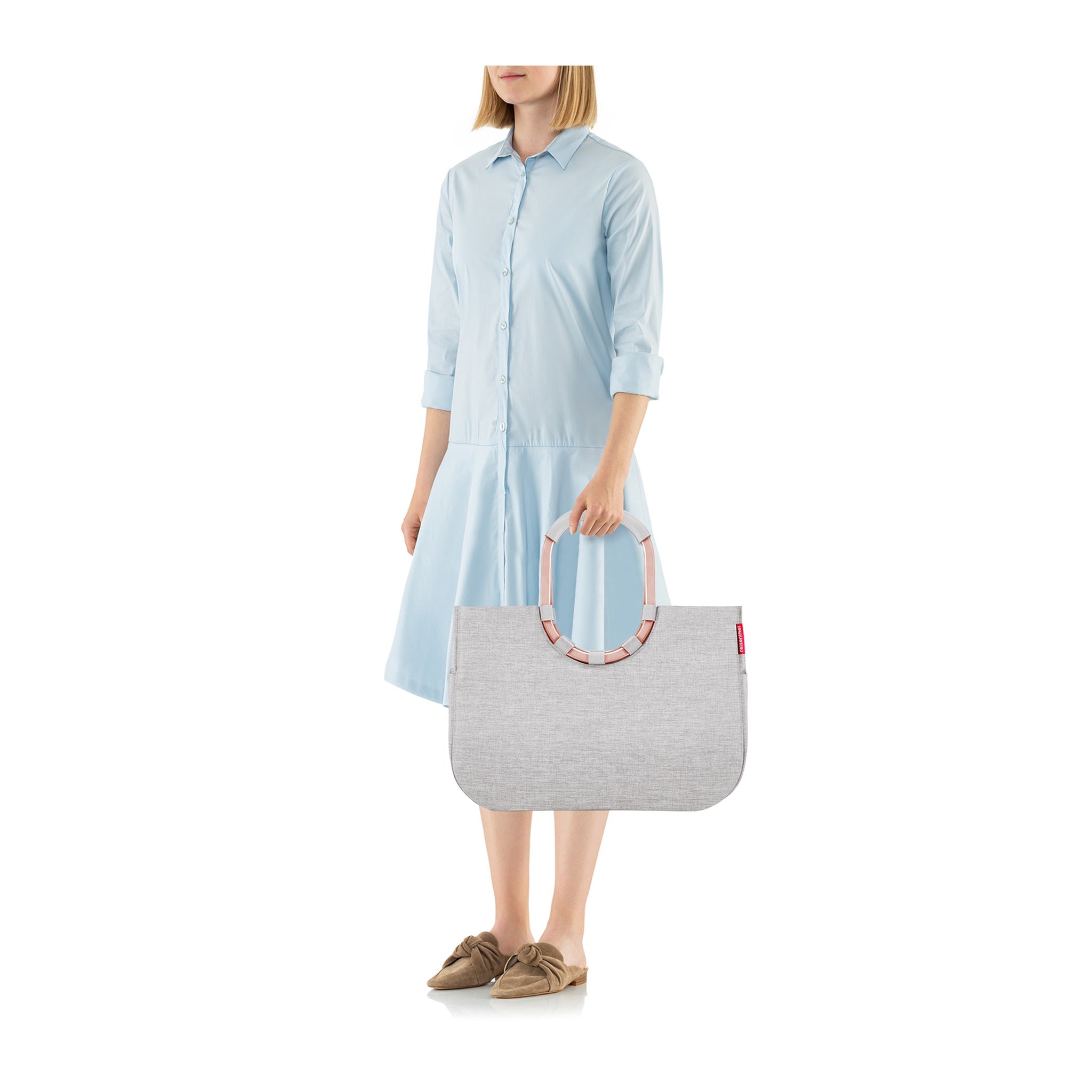 Reisenthel loopshopper L frame twist sky rose
