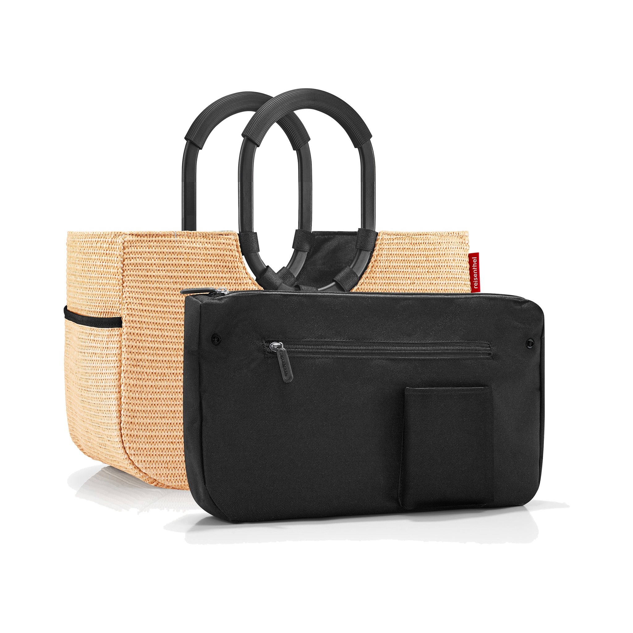 Reisenthel loopshopper M frame raffia black