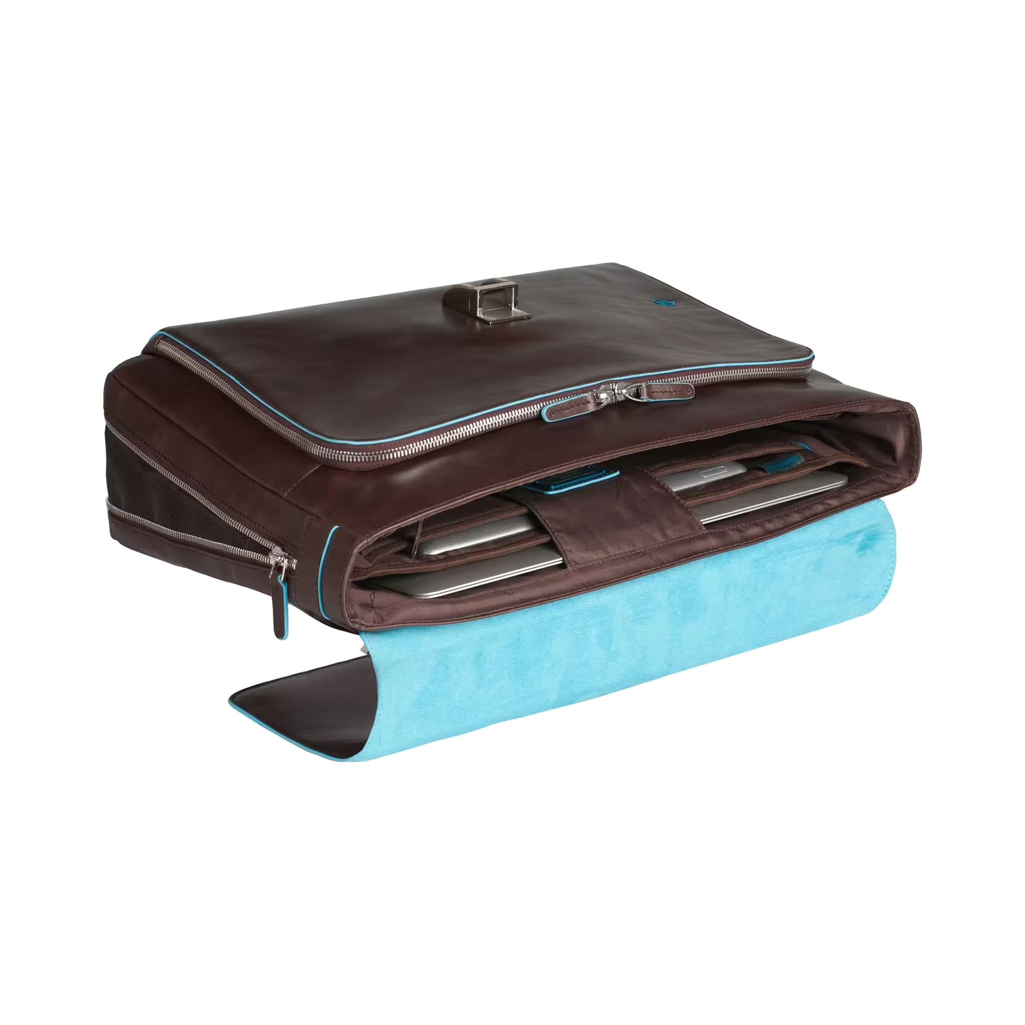 Piquadro Blue Square Laptoptasche 15" erweiterbar Mogano