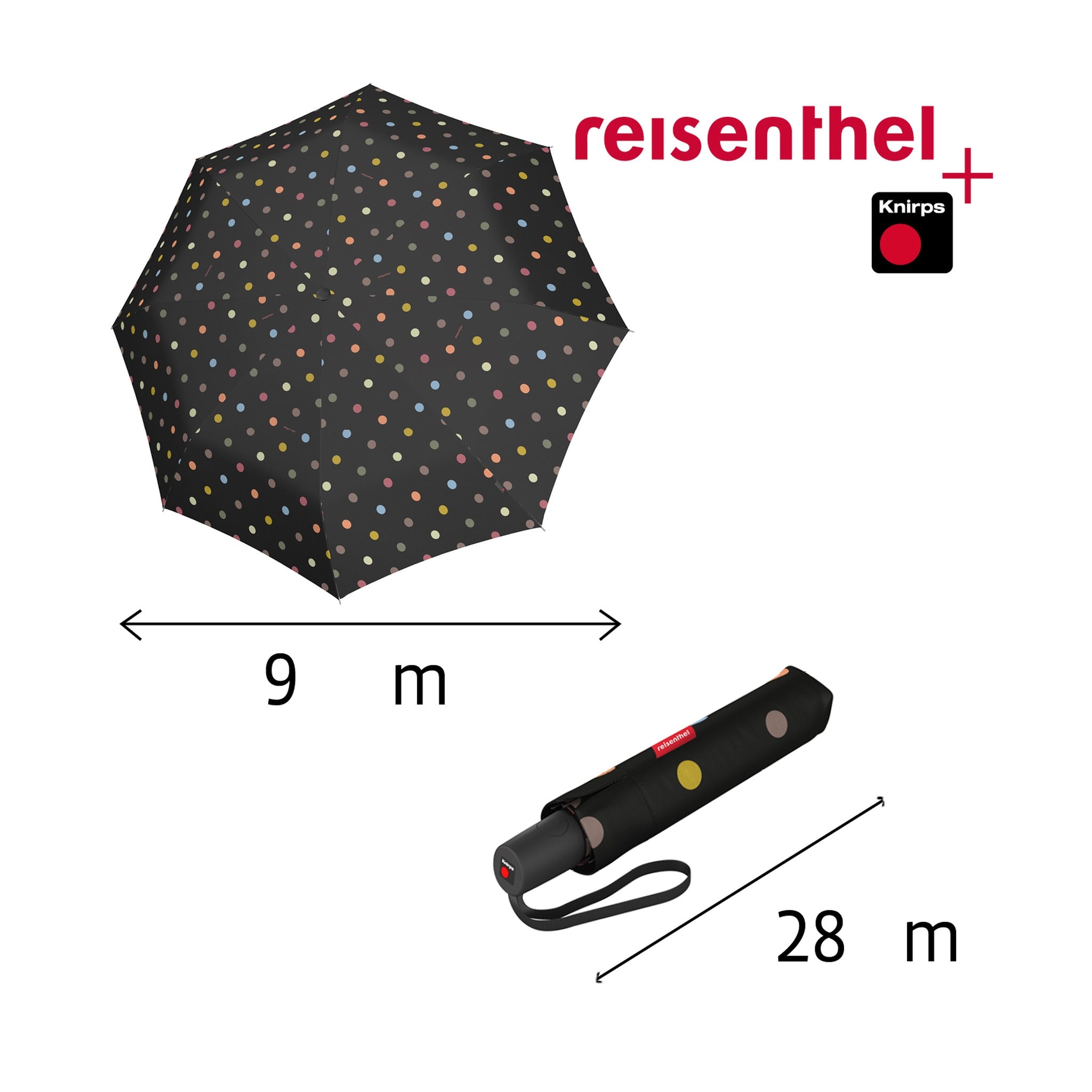 Reisenthel umbrella pocket duomatic dots