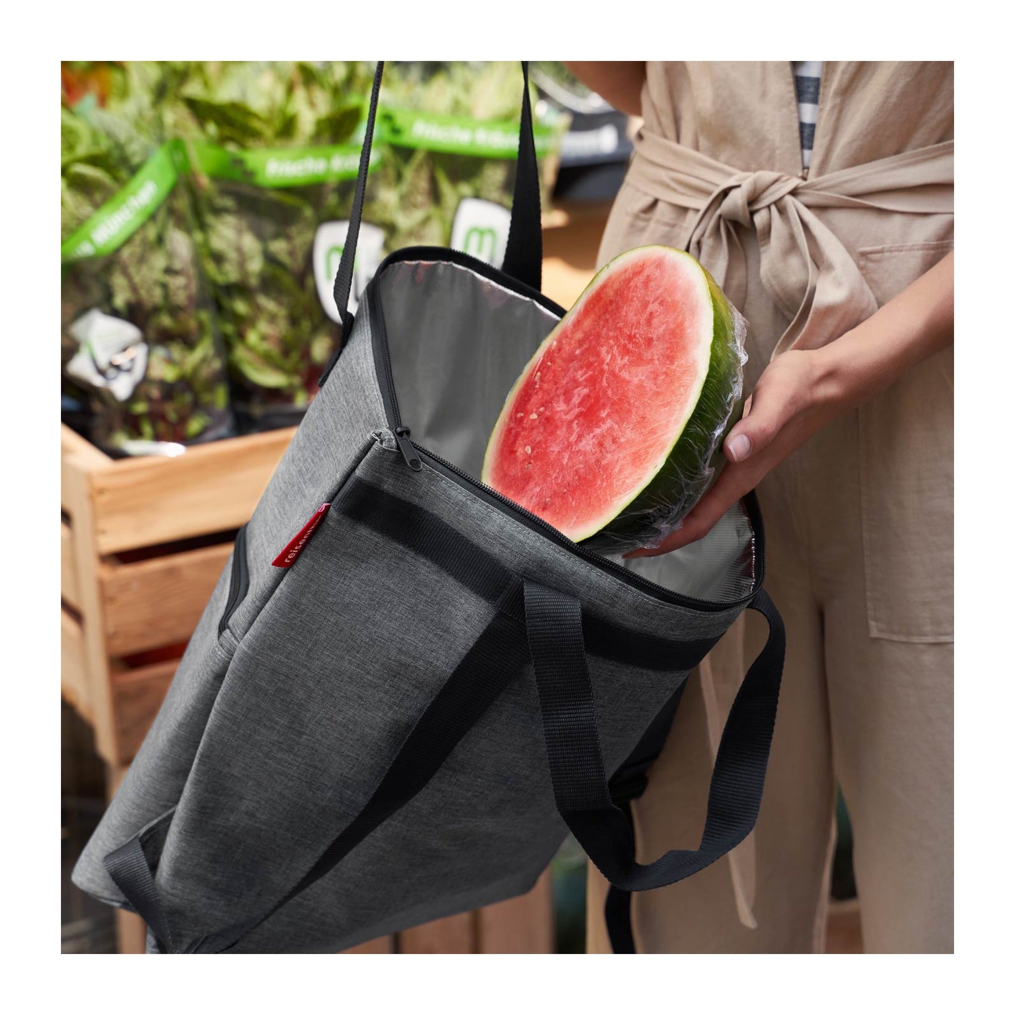 Reisenthel cooler backpack twist silver