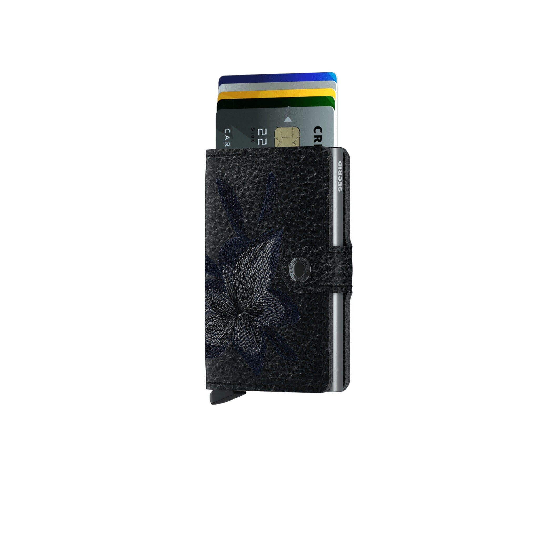 SECRID Miniwallet Stitch Magnolia Black