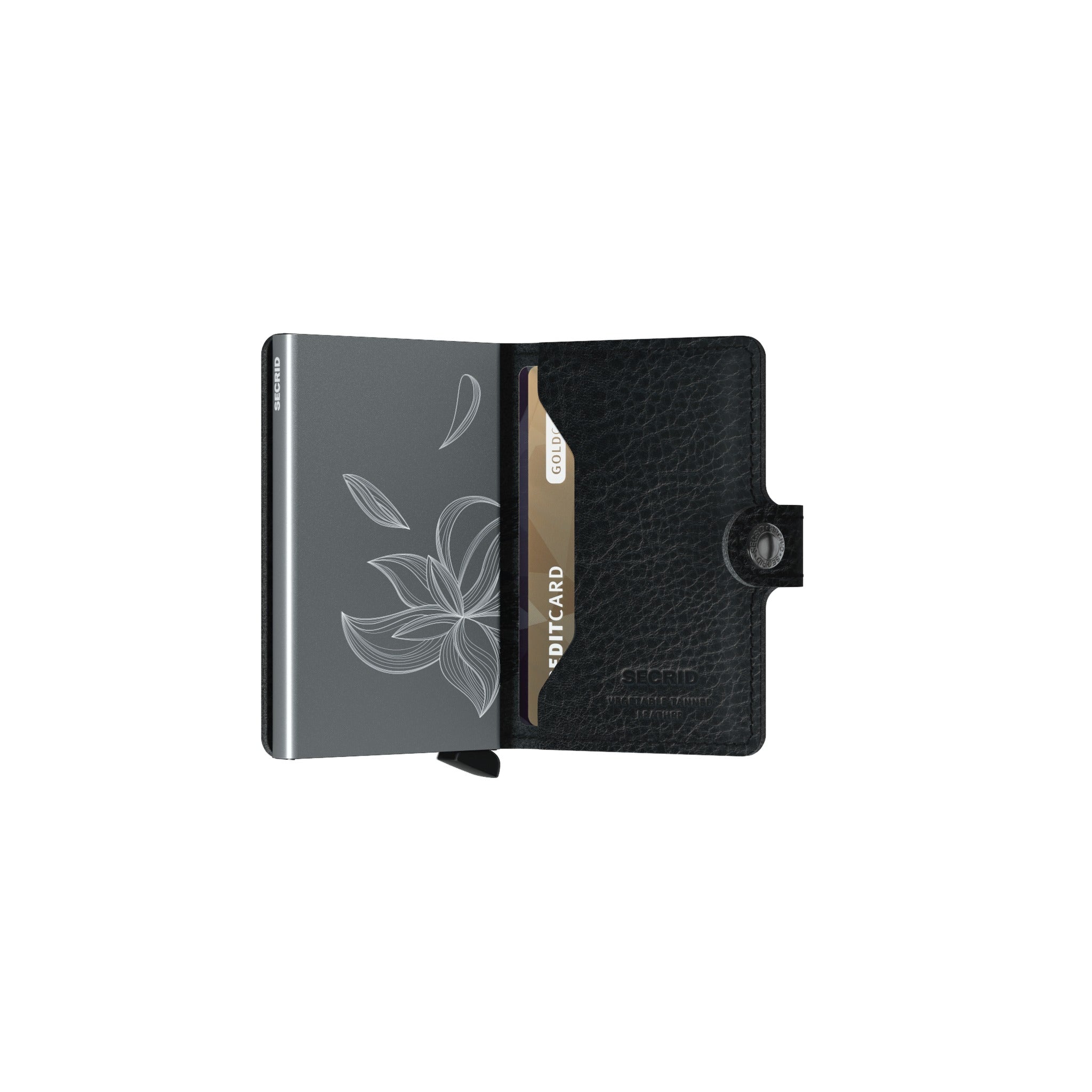 SECRID Miniwallet Stitch Magnolia Black