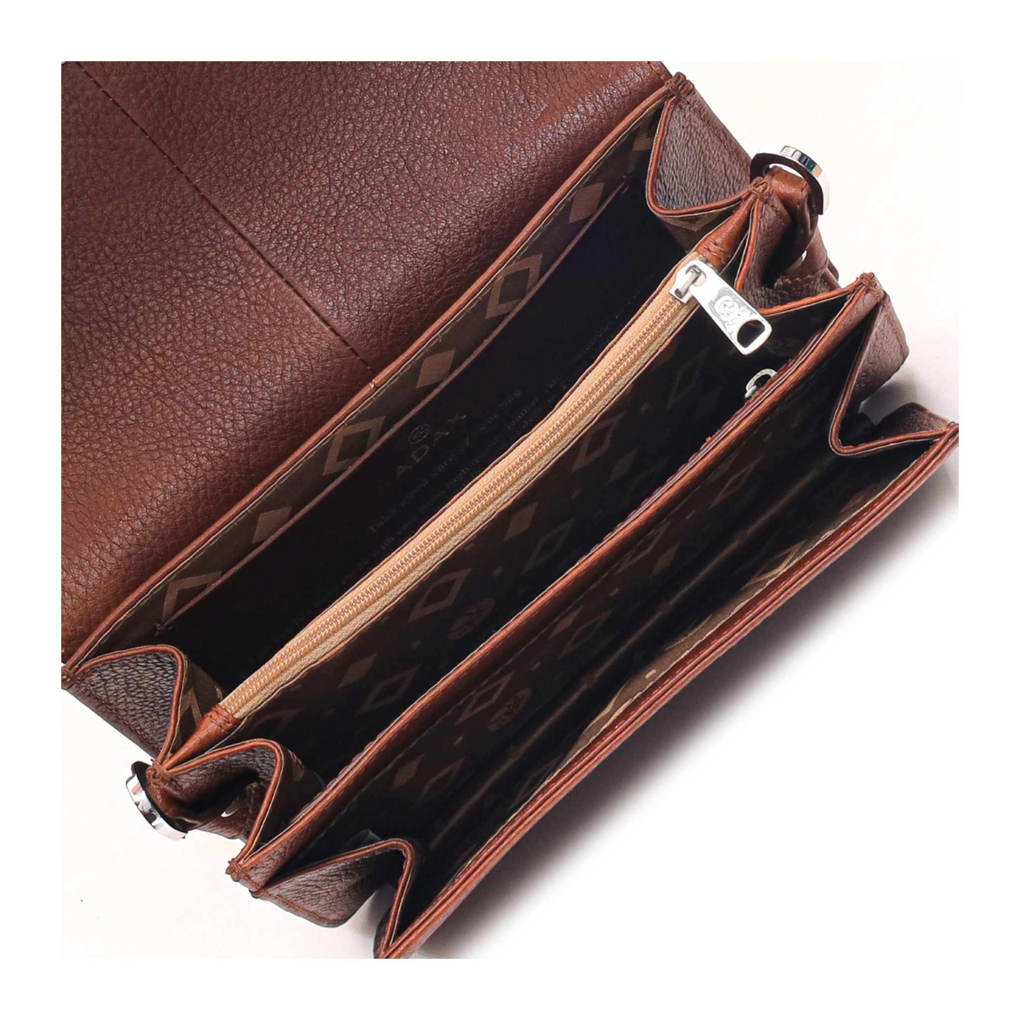 ADAX Cormorano Überschlagtasche ZAFIRA Walnut