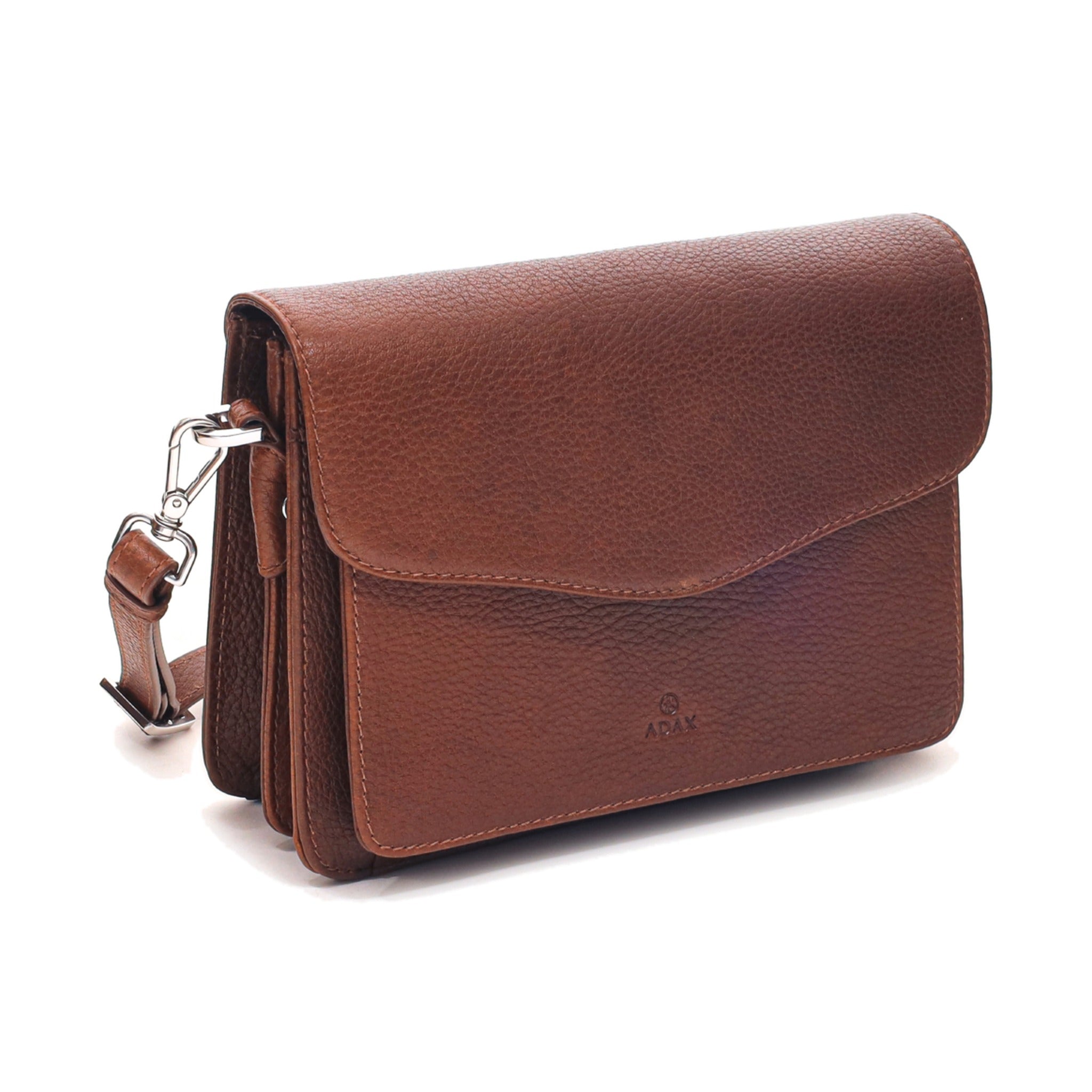 ADAX Cormorano Überschlagtasche ZAFIRA Walnut