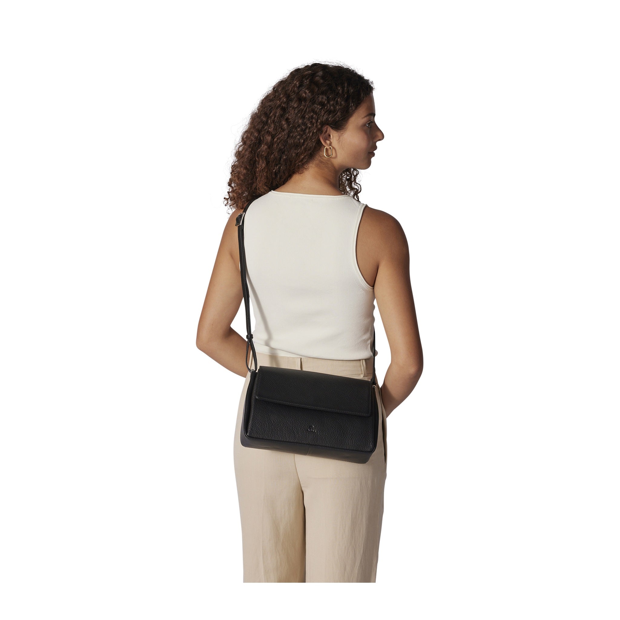 ADAX Cormorano Überschlagtasche STEFANIE Black