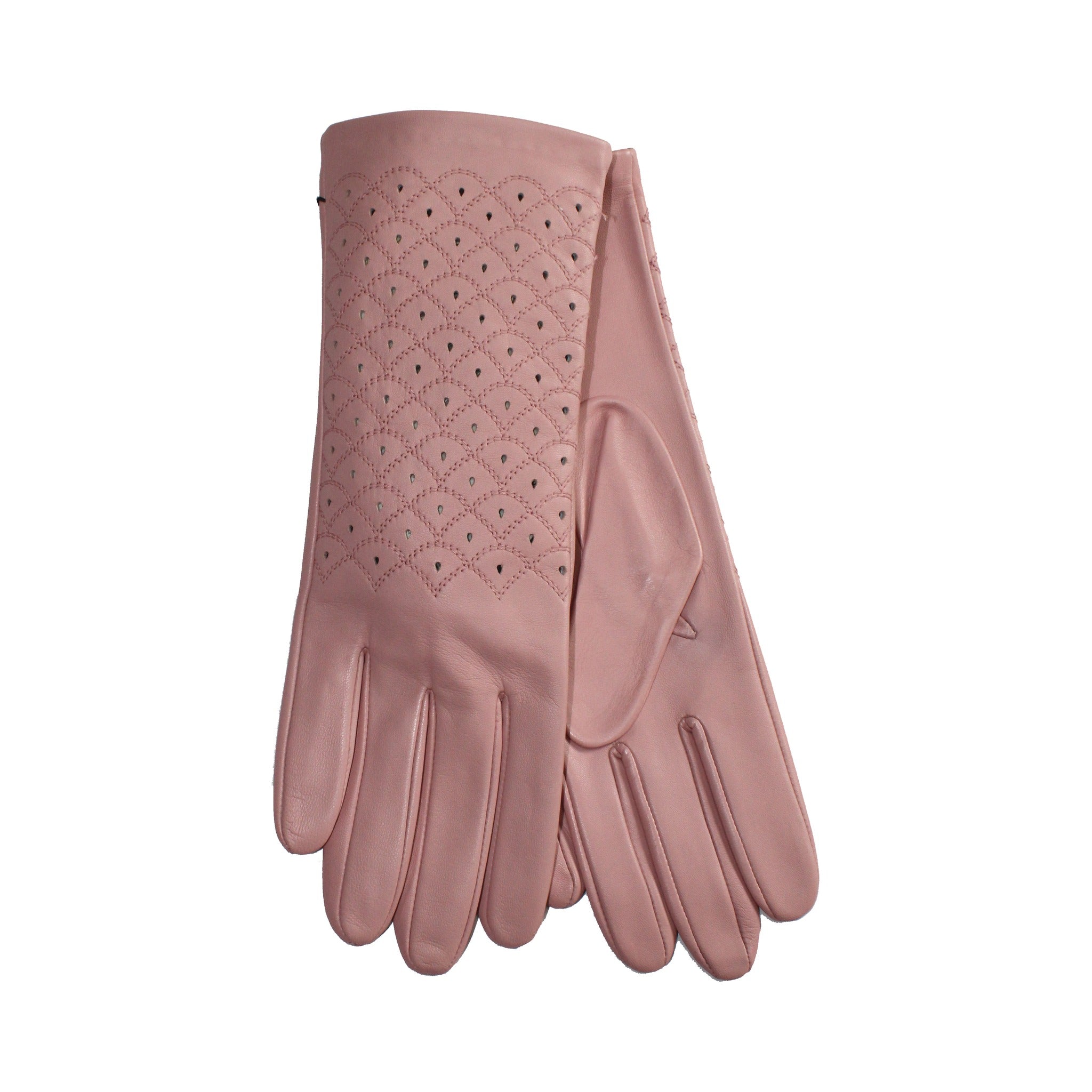 ROECKL Damenhandschuh Scale Stitched Blush Gr. 7,5