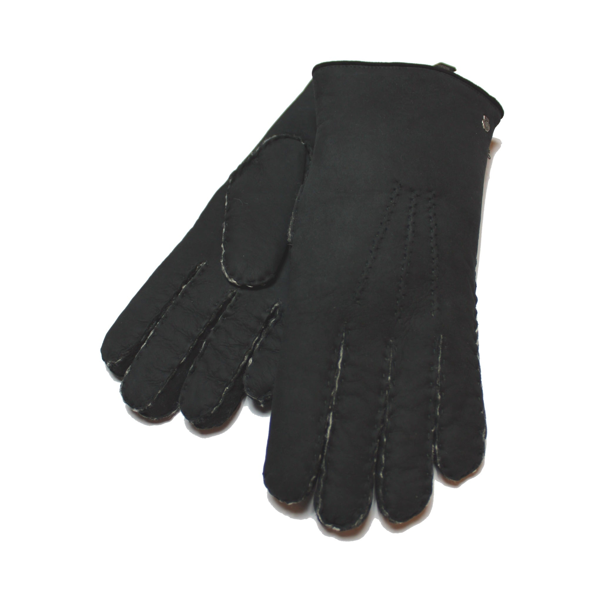 Rockl He. Handschuhe Leder  black gewachsenes Fell Gr. 8