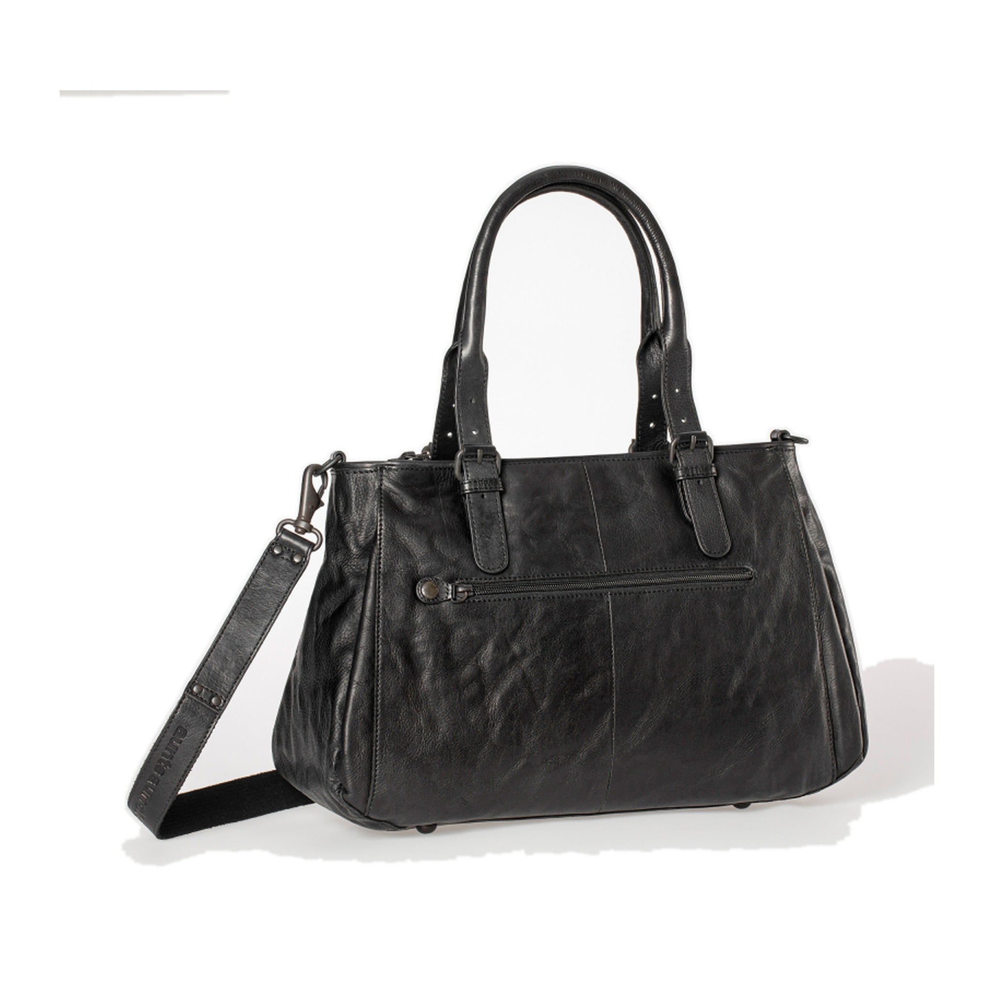 a&u Mrs. Shortbread/BS Handtasche L black smoke "Grandma´s Luxury-Club"