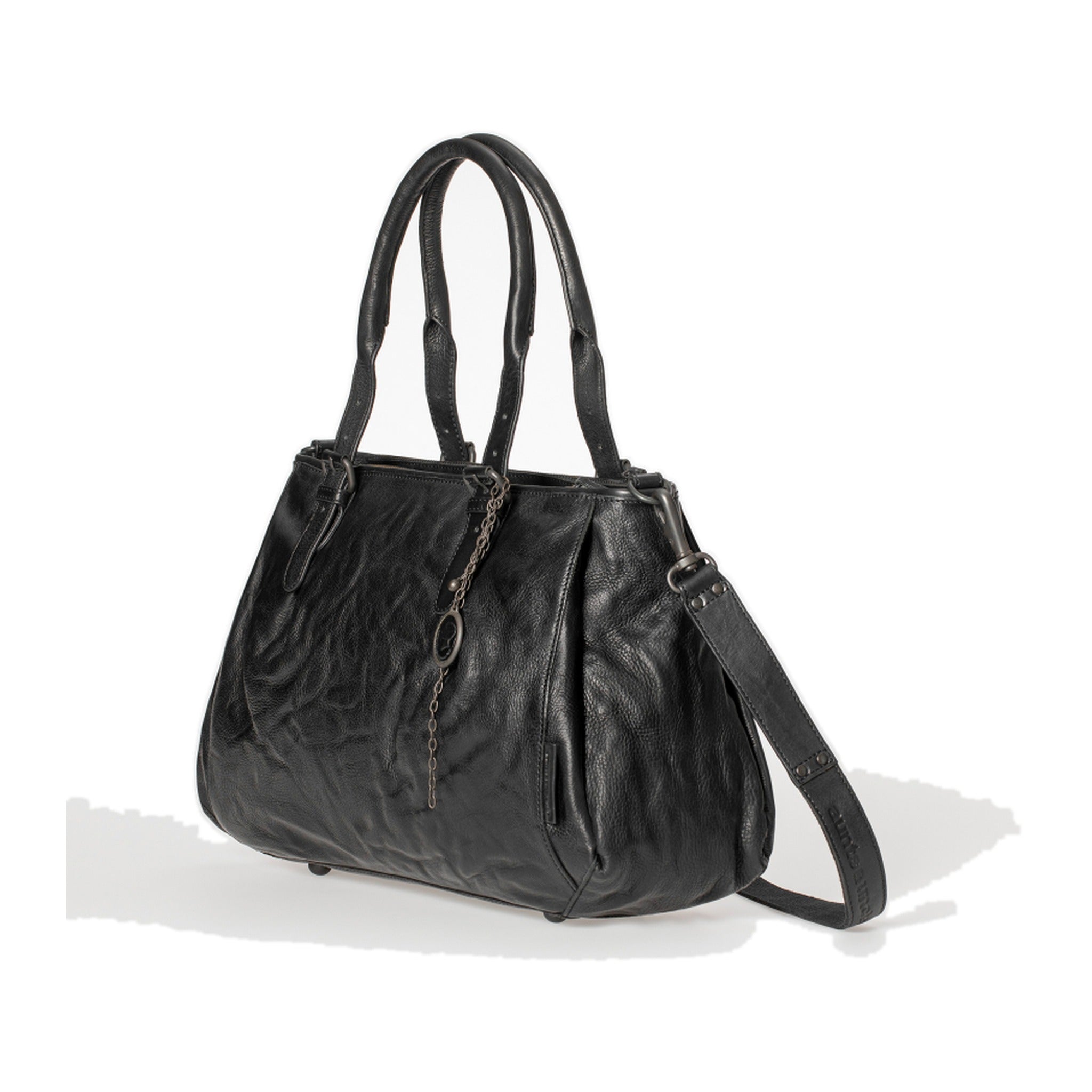 a&u Mrs. Shortbread/BS Handtasche L black smoke "Grandma´s Luxury-Club"