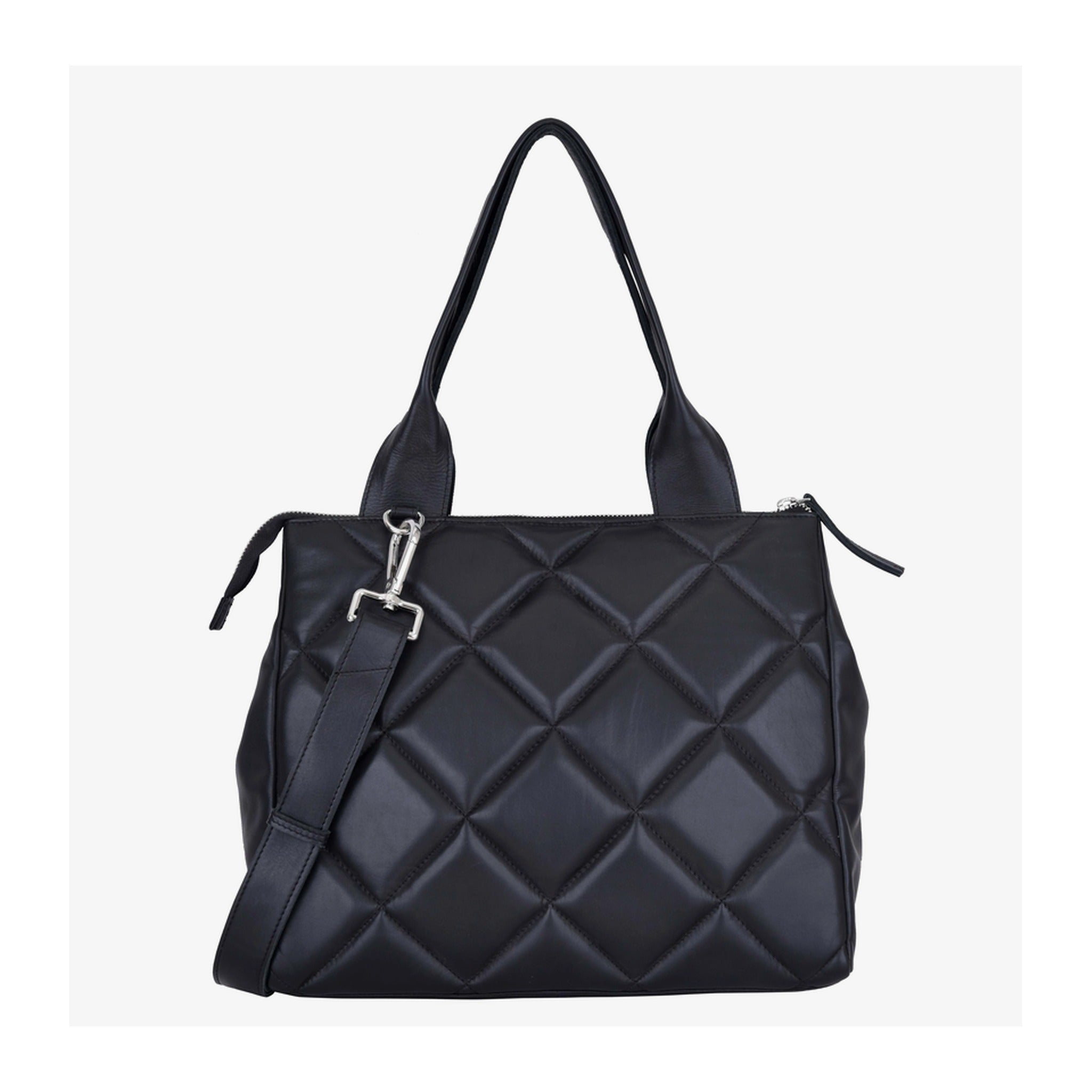 ADAX Amalfi Shopper MAIKEN gesteppt black