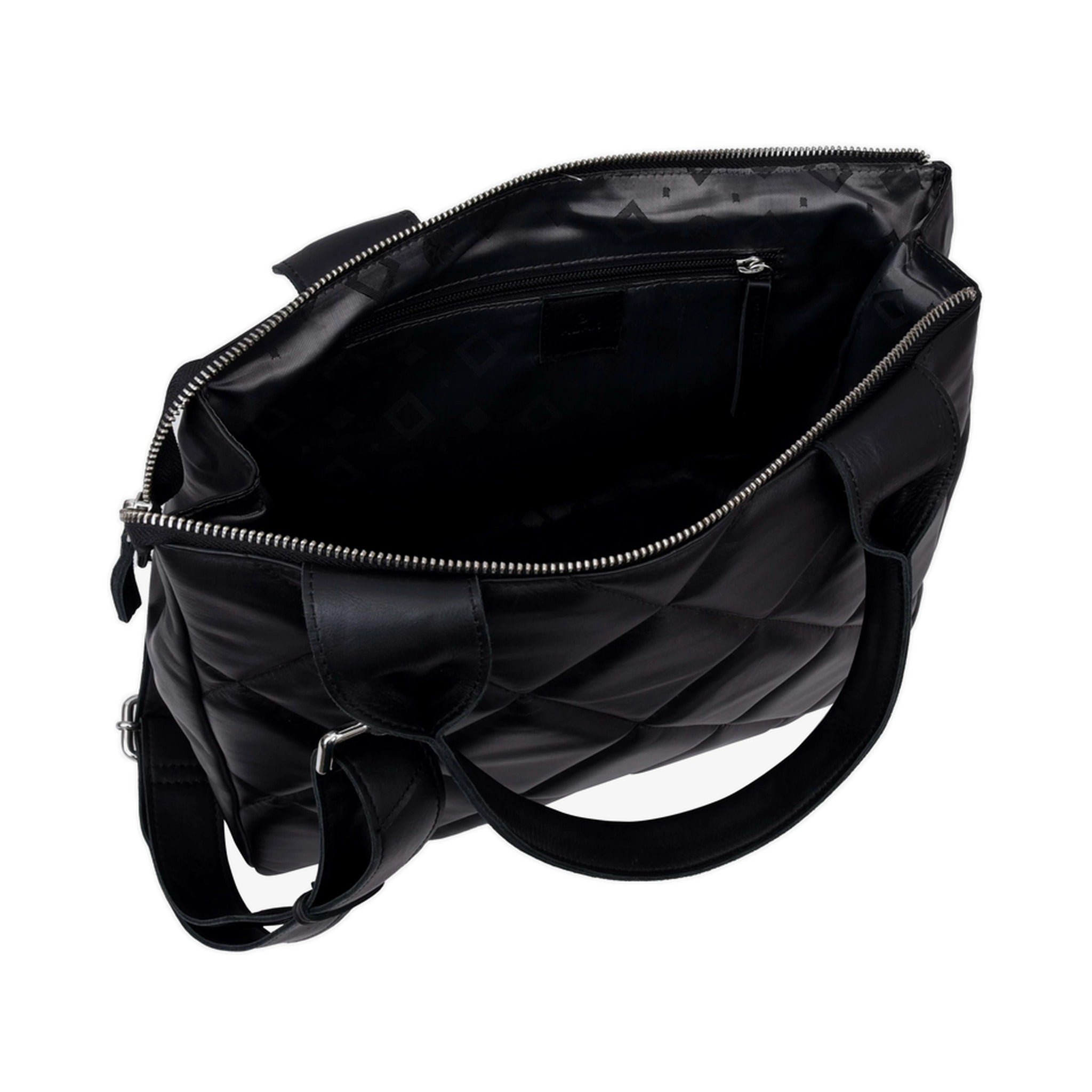 ADAX Amalfi Shopper MAIKEN gesteppt black