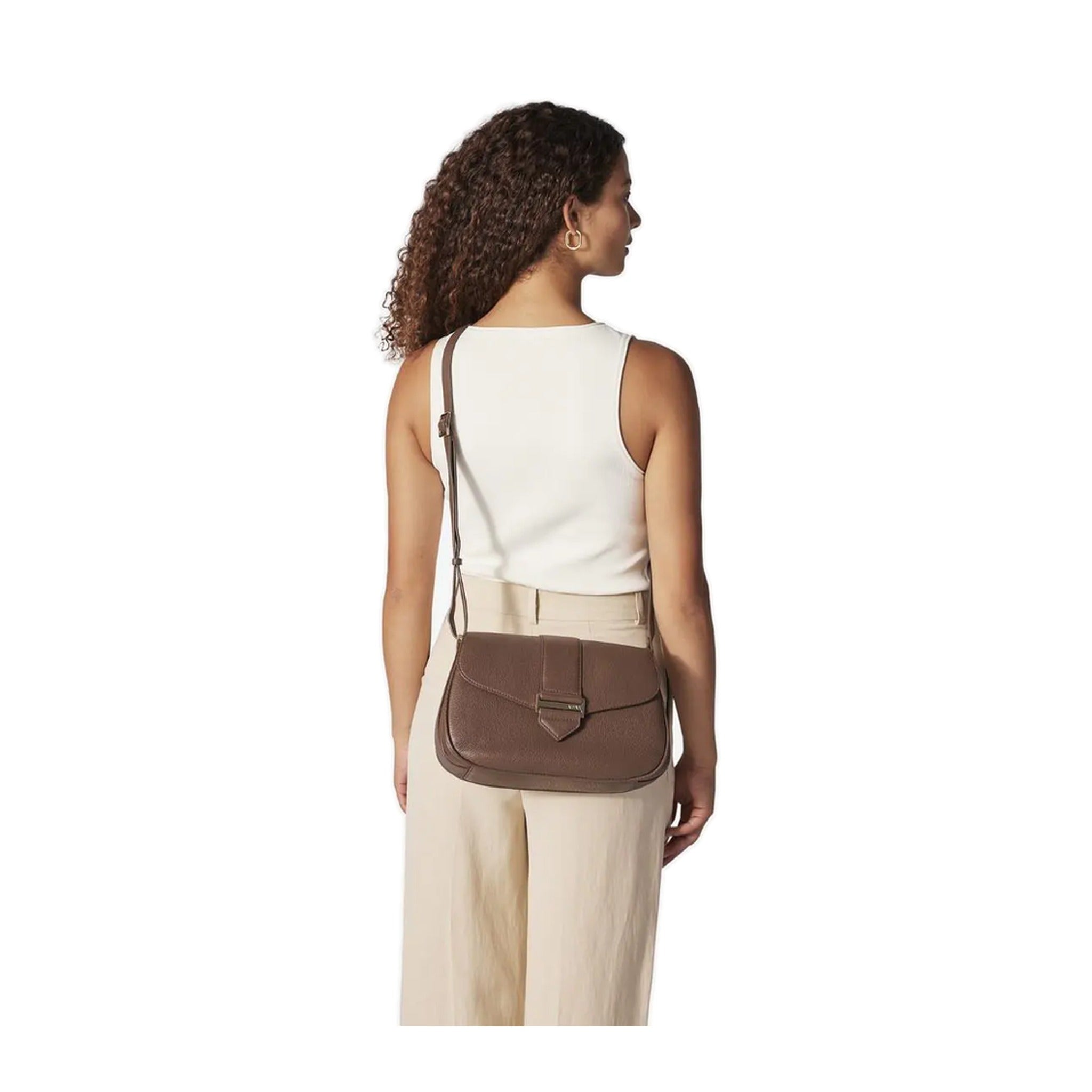 ADAX Cormorano Überschlagtasche KATINA latte
