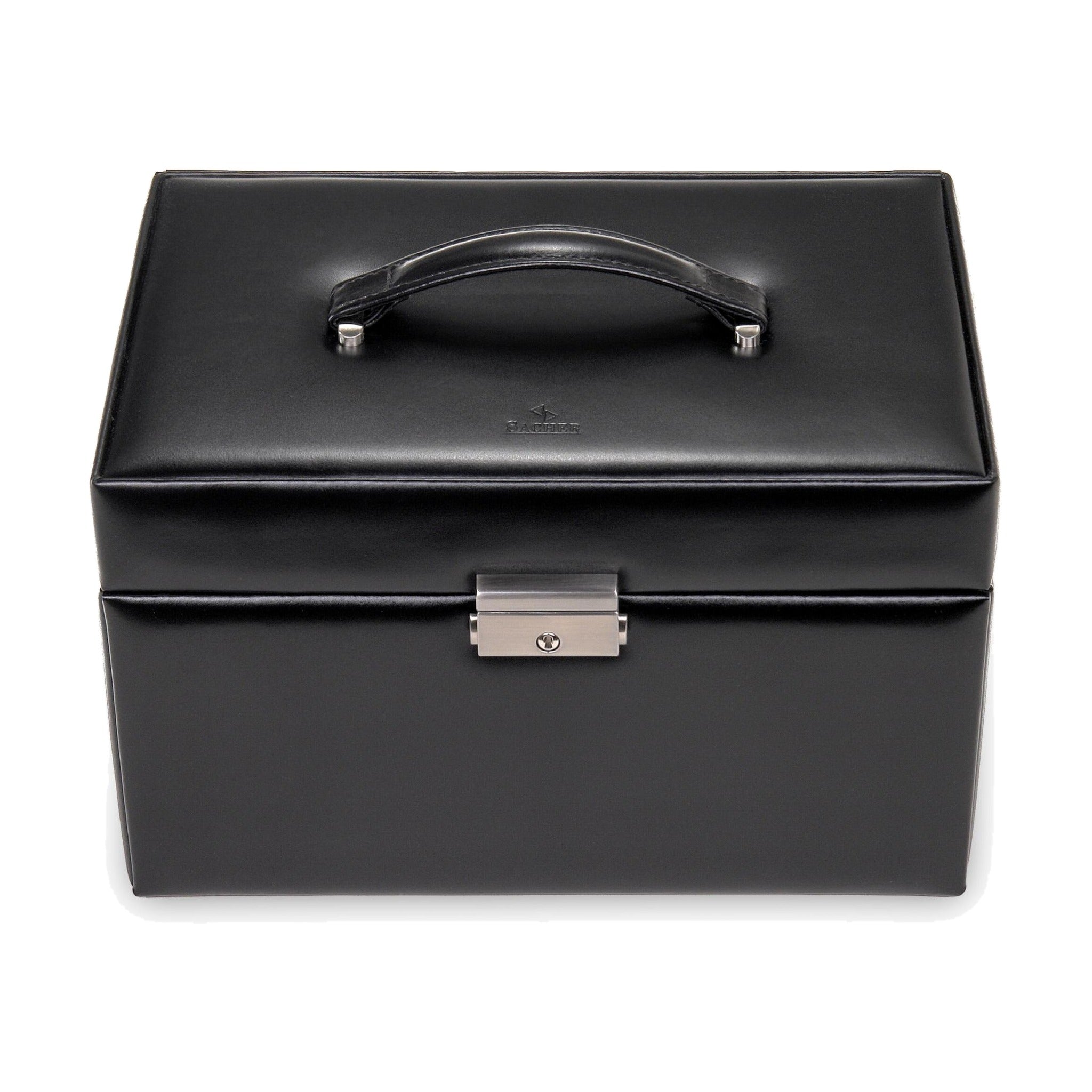 SACHER Schmuckkasten JASMIN Leder schwarz