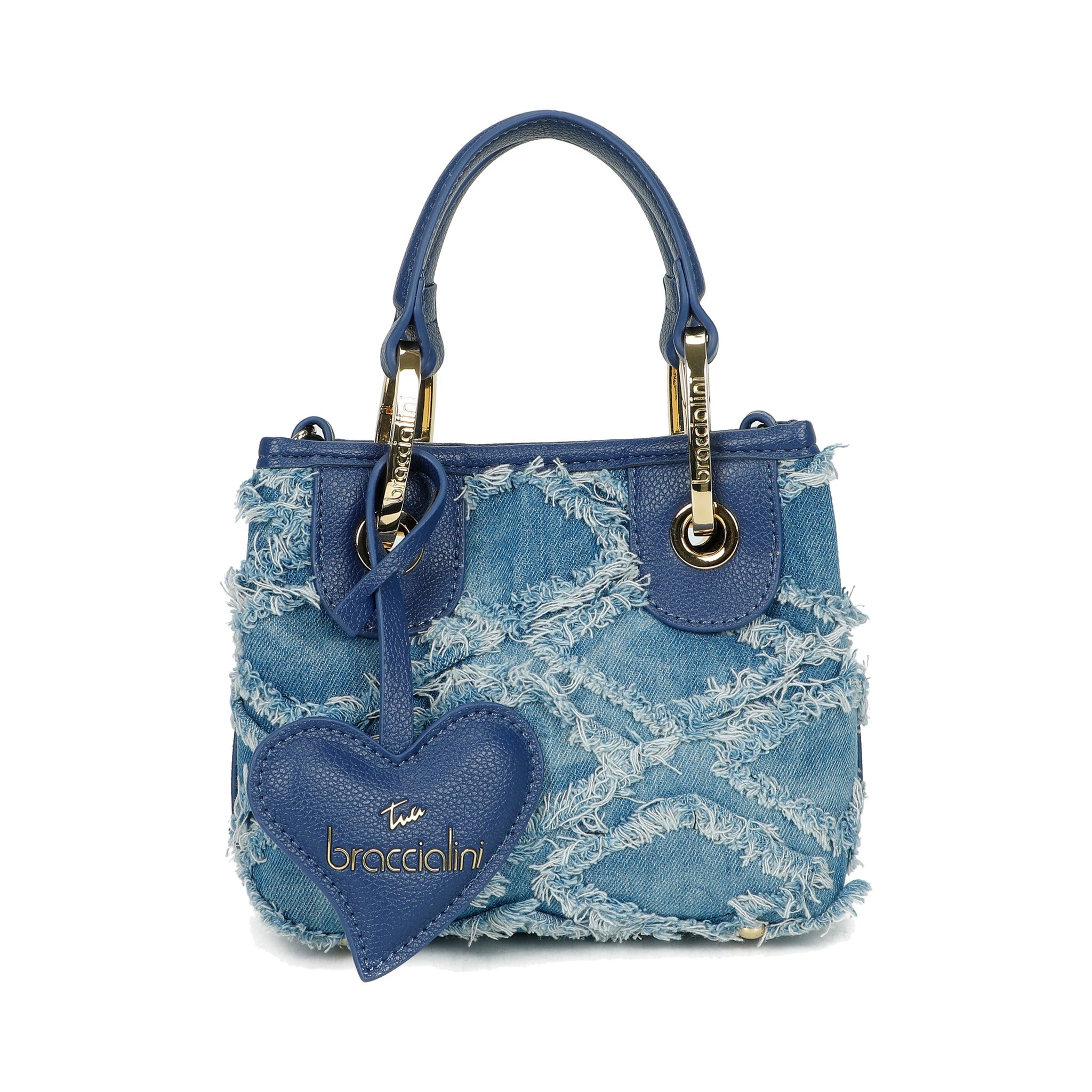 Braccialini Jeans Kurzgrifftasche blau
