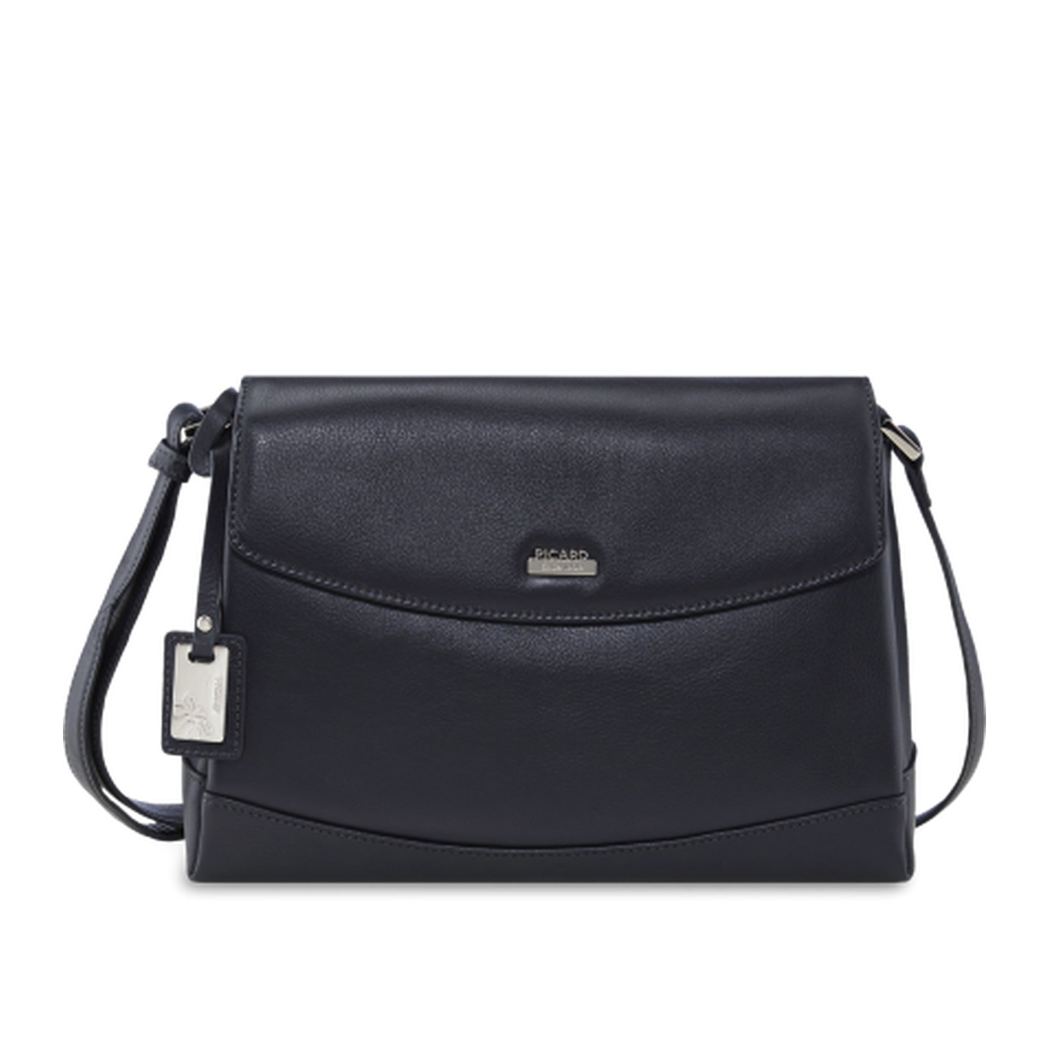 PICARD REALLY Überschlagtasche Leder SCHWARZ