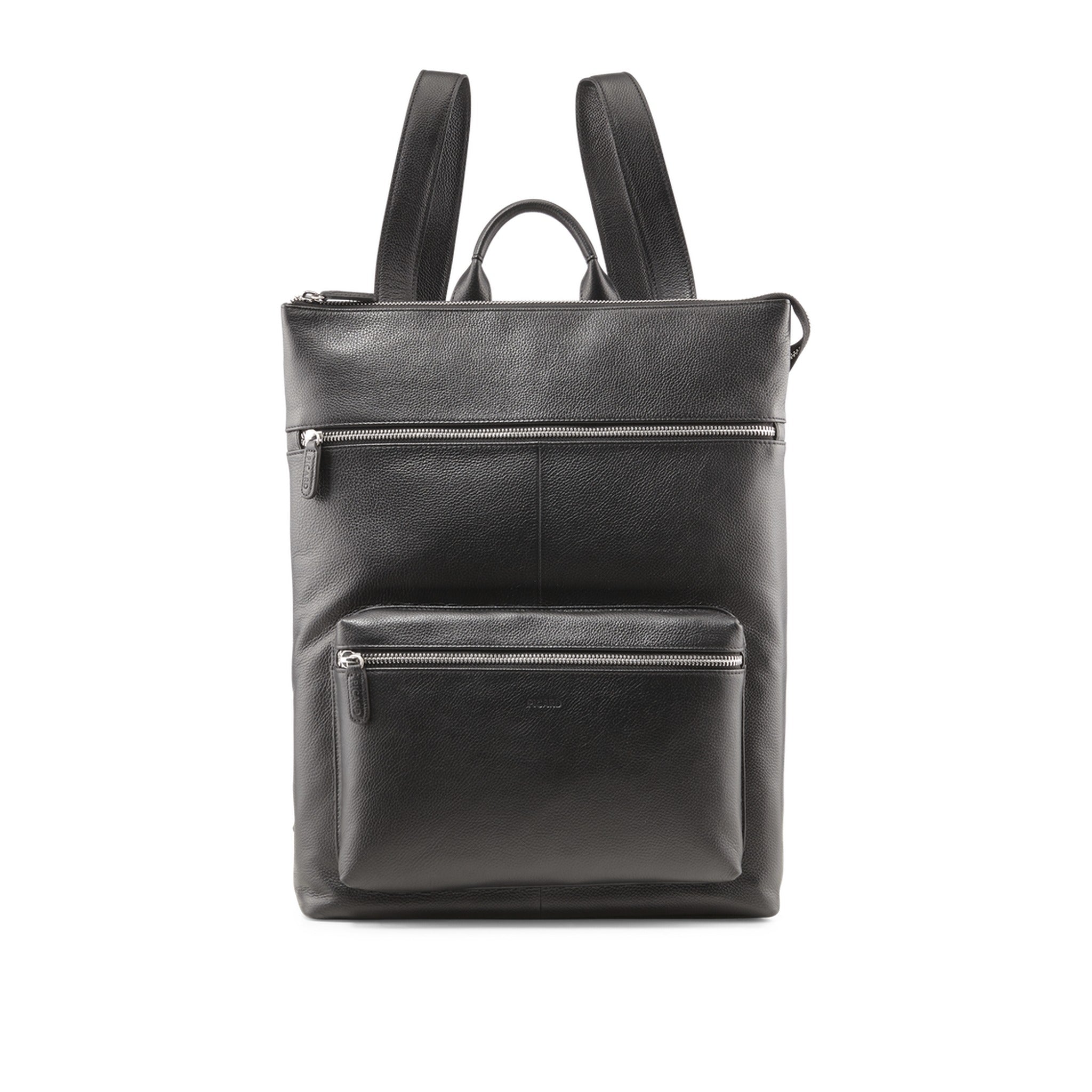 PICARD LUIS Lederrucksack SCHWARZ