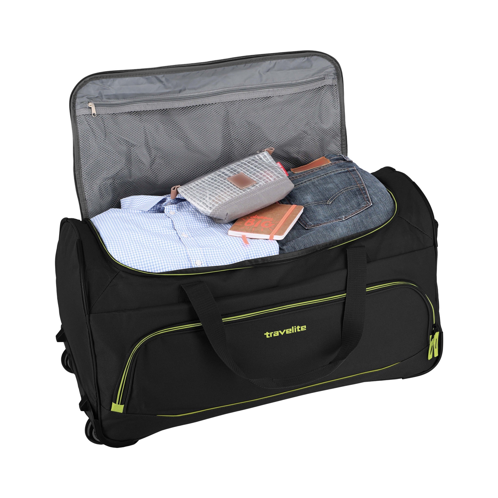 Travelite BASICS FRESH Wheeled Duffle, Black