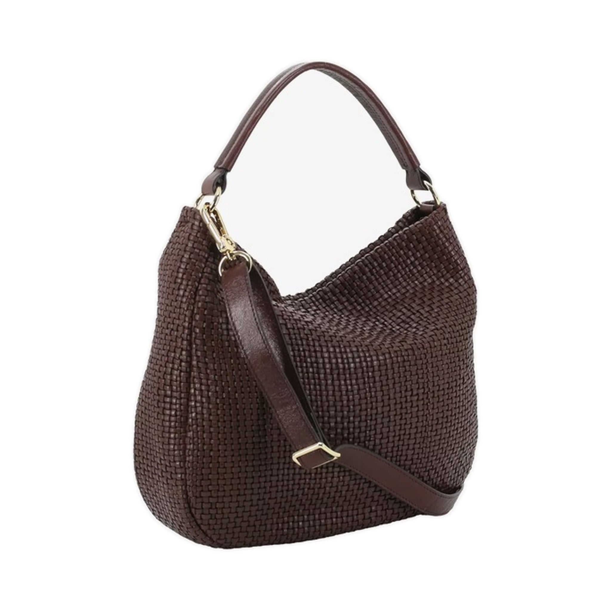 ABRO Beutel MIA small Leder Mini Eleonor dunkelbraun