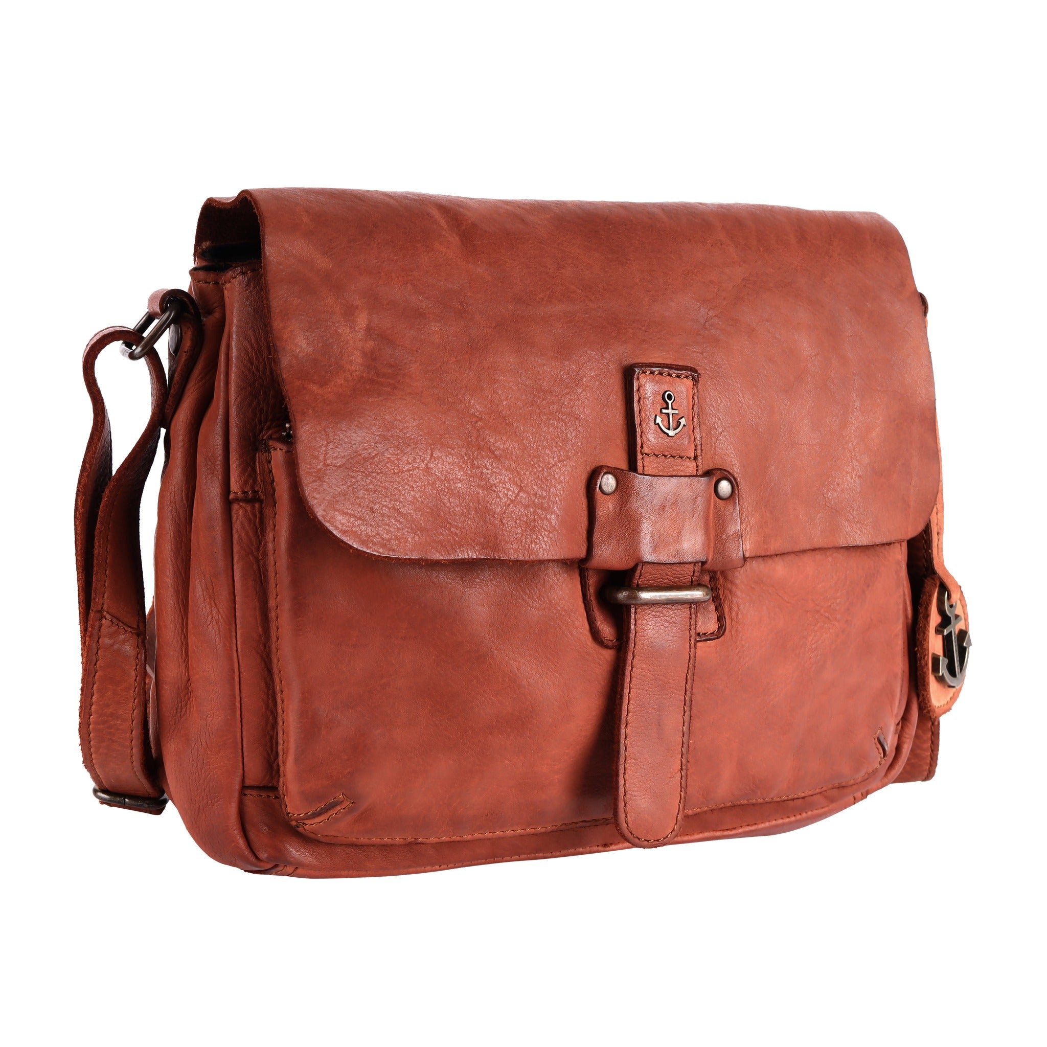 Harbour 2nd Überschlagtasche  ROSI Leder cognac