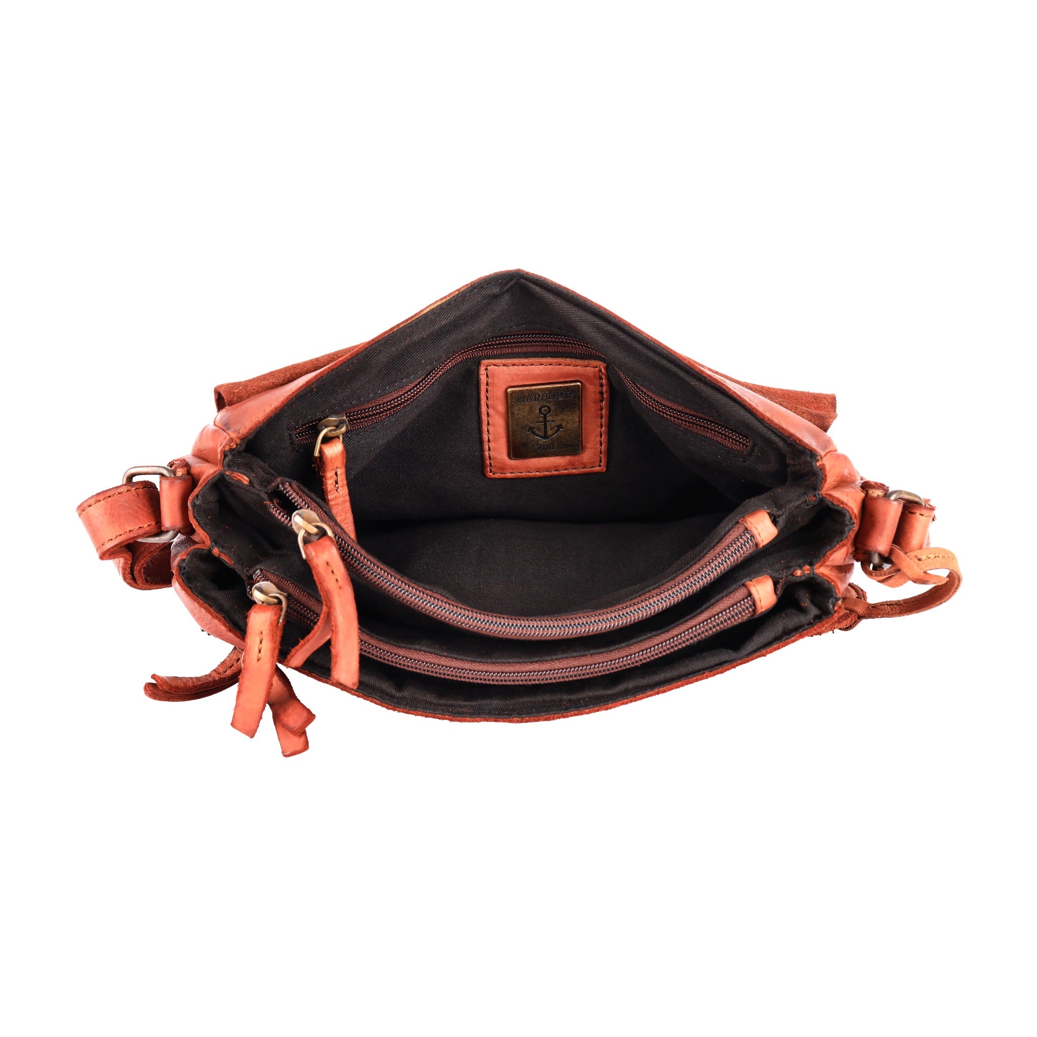 Harbour 2nd Überschlagtasche  ROSI Leder cognac