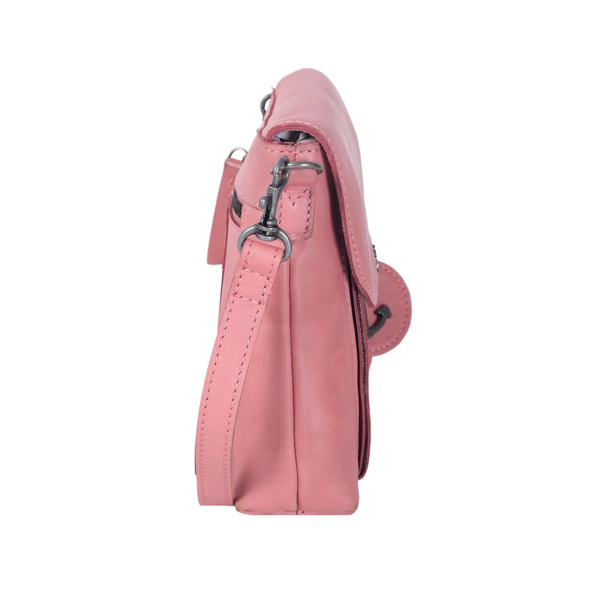 Harbour 2nd Überschlagtasche IBEN Leder flamingo
