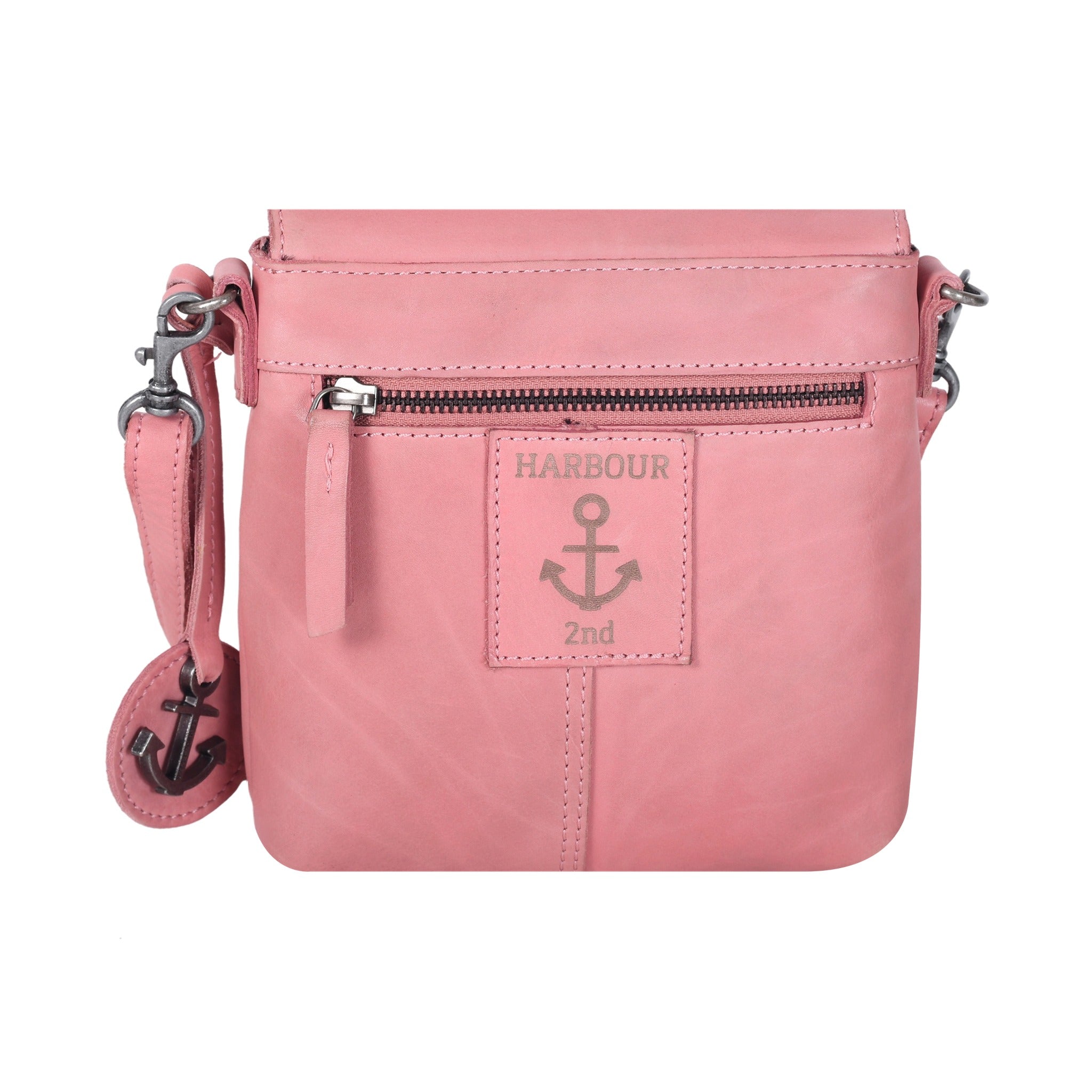 Harbour 2nd Überschlagtasche IBEN Leder flamingo