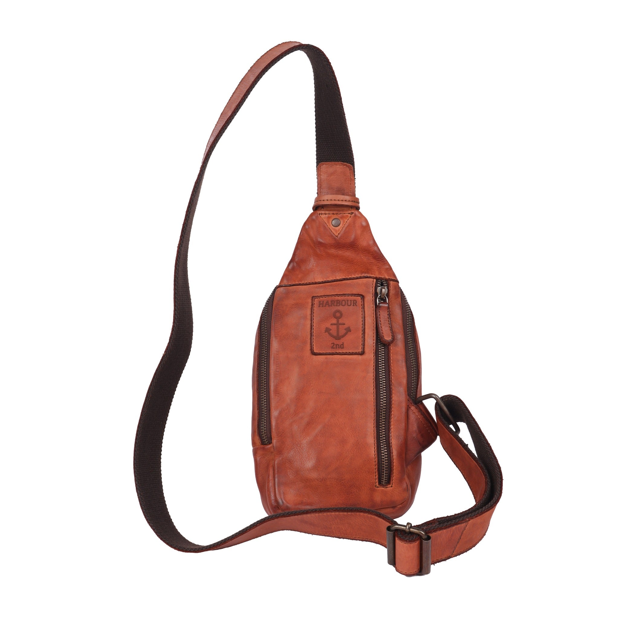 Harbour 2nd Slingbag SAGE  cognac