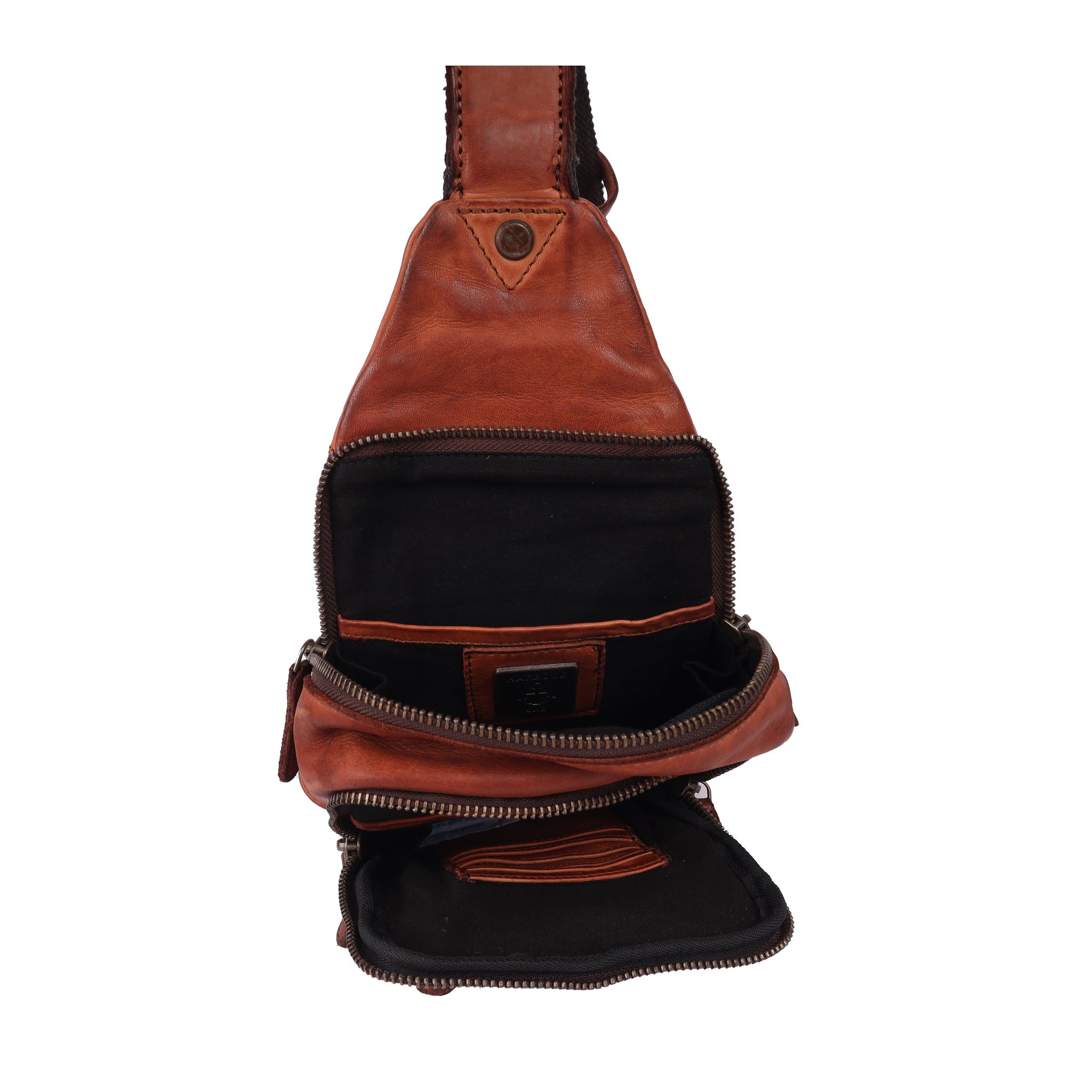 Harbour 2nd Slingbag SAGE  cognac