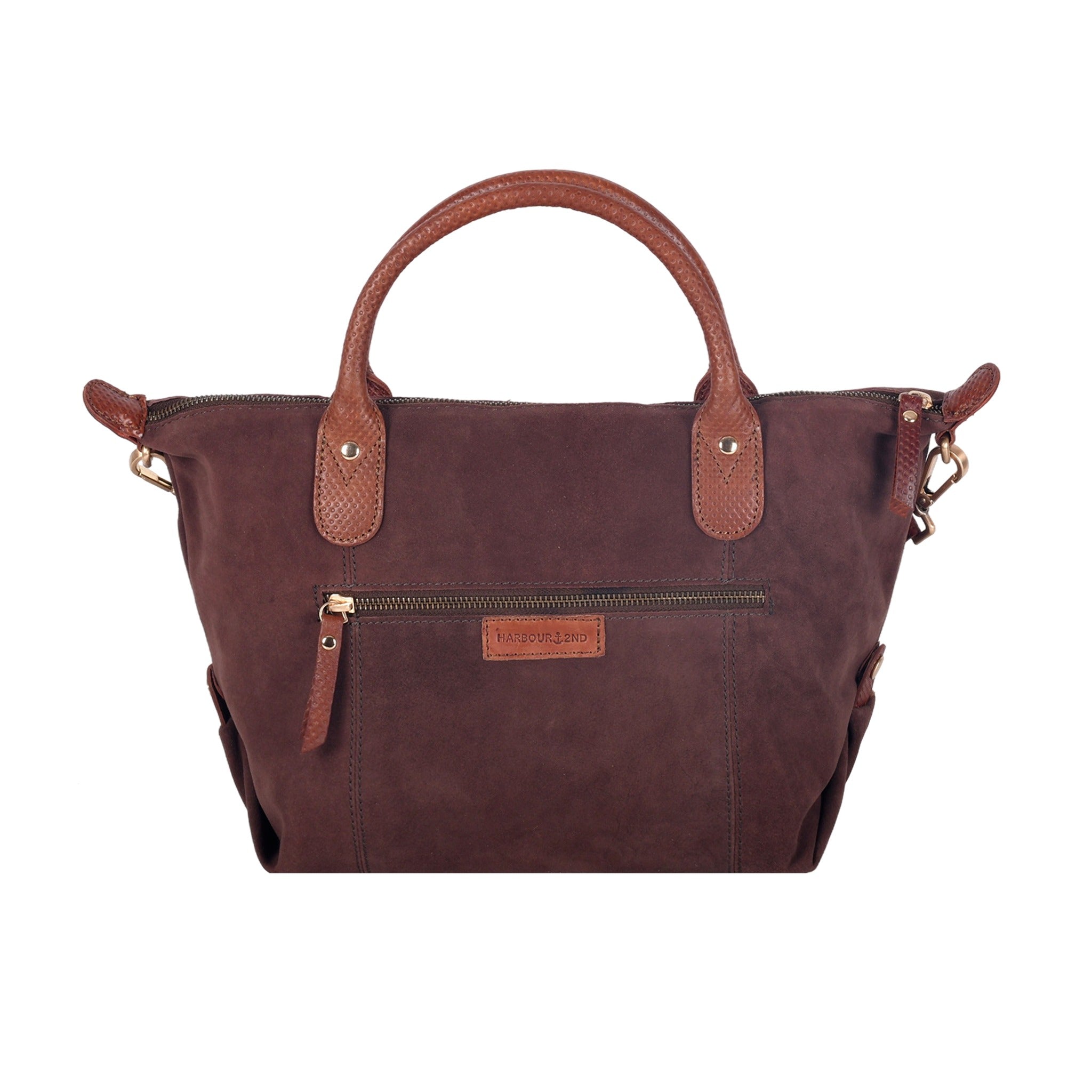 Hamled Kurzgrifftasche SOFIA M Velourleder