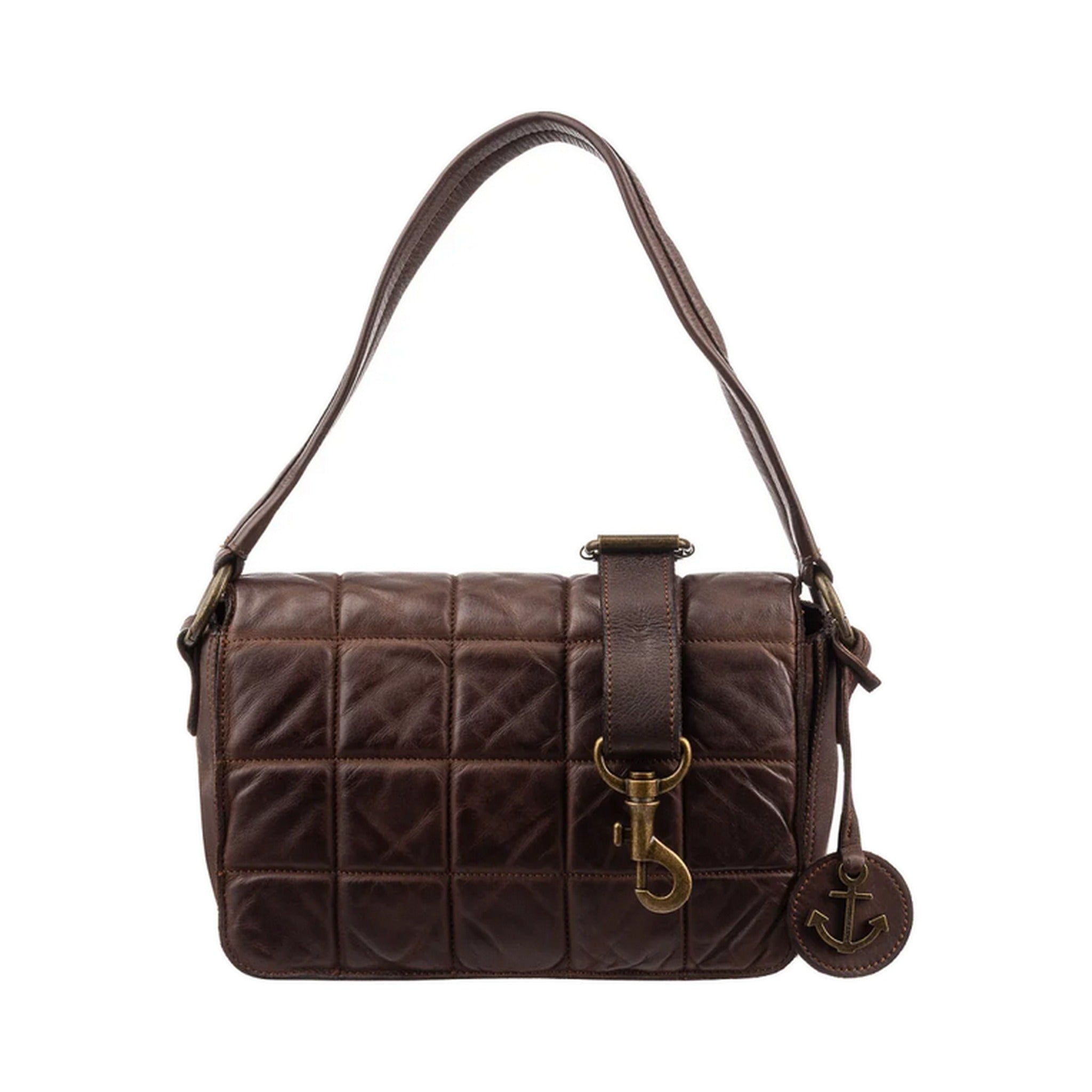 Harbour 2nd Überschlagtasche HATTY gesteppt brown