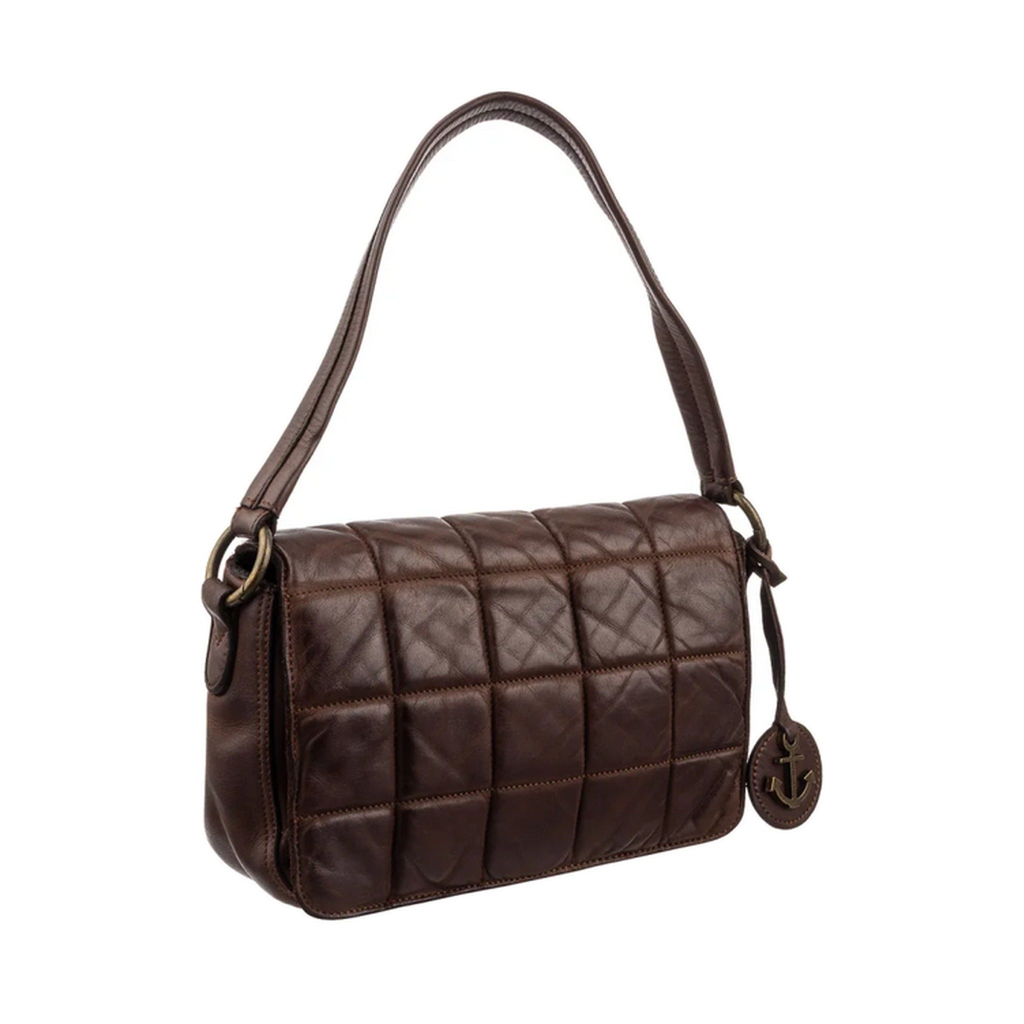 Harbour 2nd Überschlagtasche HATTY gesteppt brown