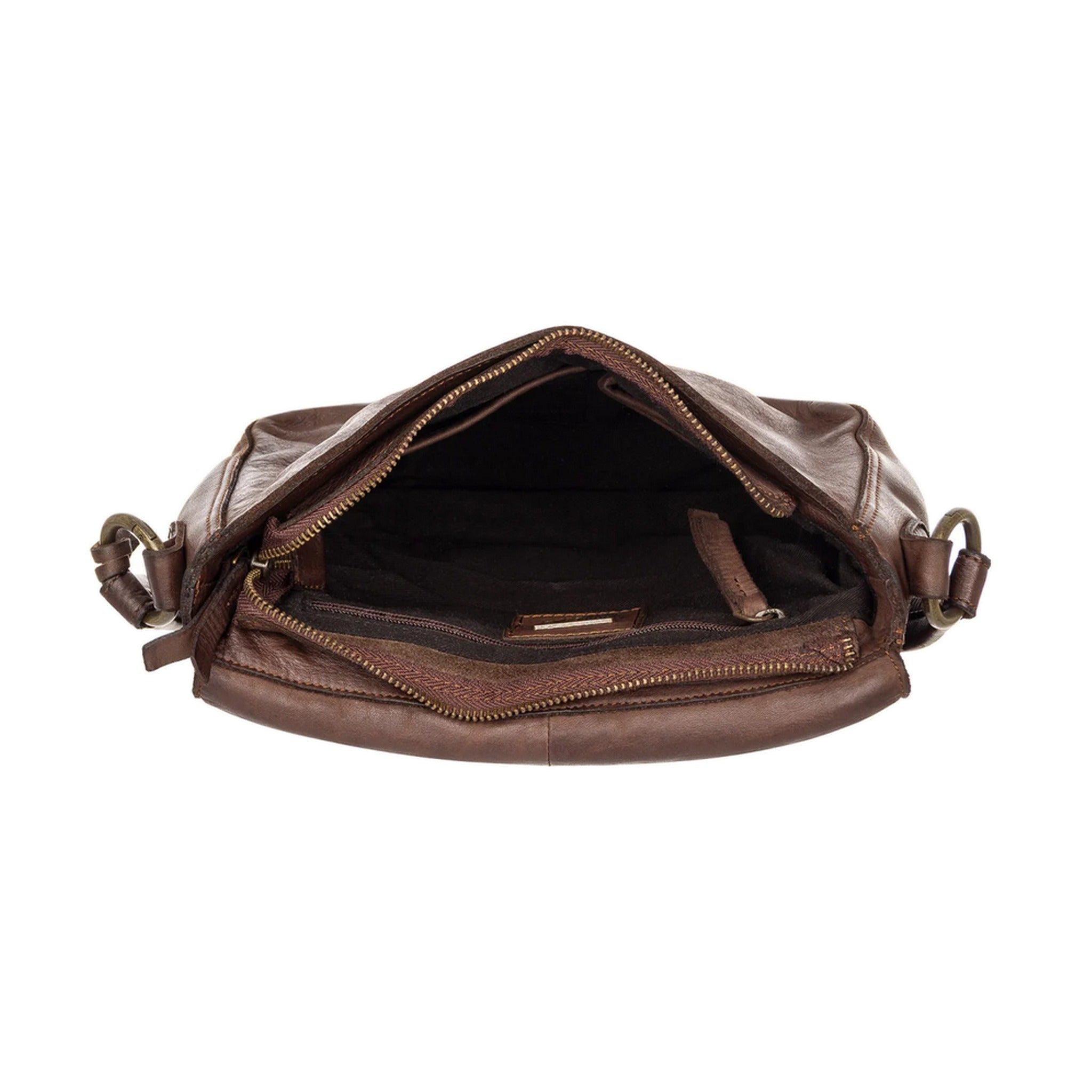 Harbour 2nd Überschlagtasche HATTY gesteppt brown