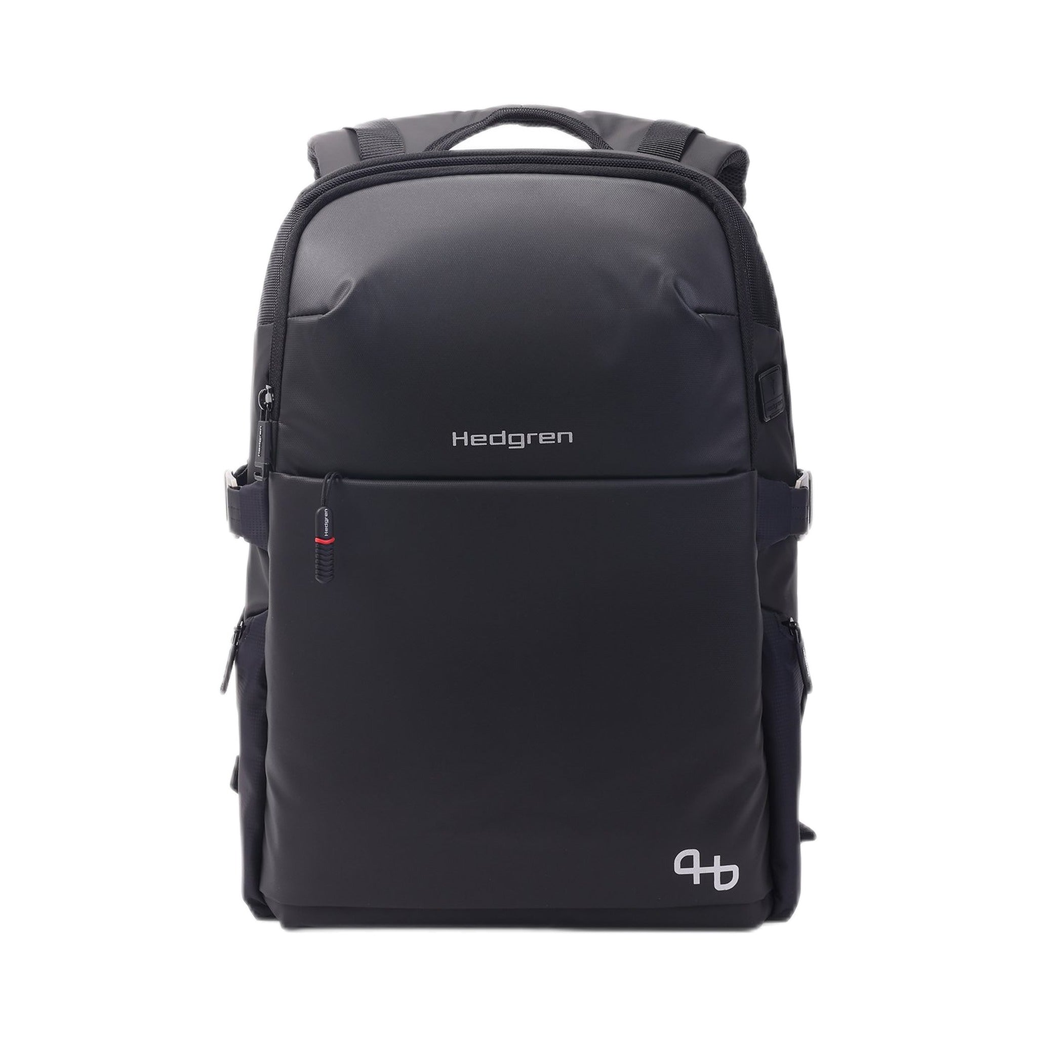 Hedgren Rail - 3cmpt Backpack 15.6" RFID w/Rain Cover Black