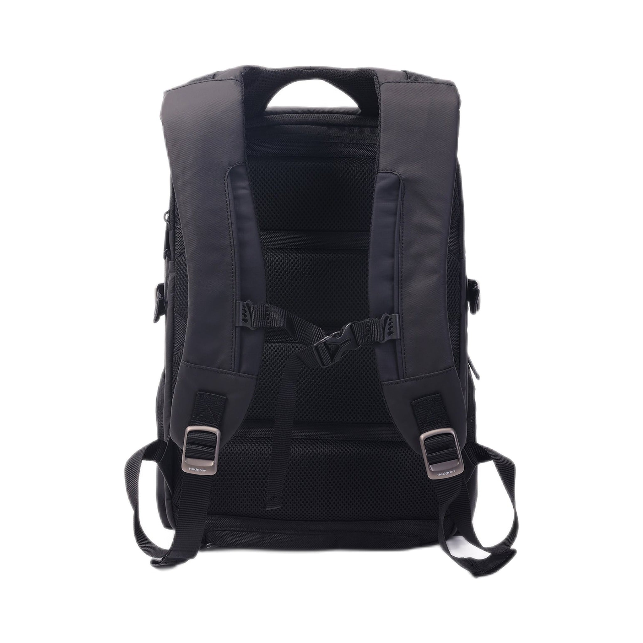 Hedgren Rail - 3cmpt Backpack 15.6" RFID w/Rain Cover Black