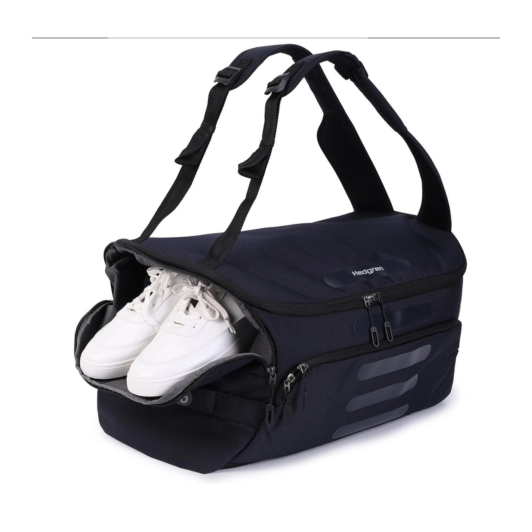 Hedgren SOJOURN - DUFFLE/BACKPACK CABIN SIZE + RFID PEACOAT BLUE