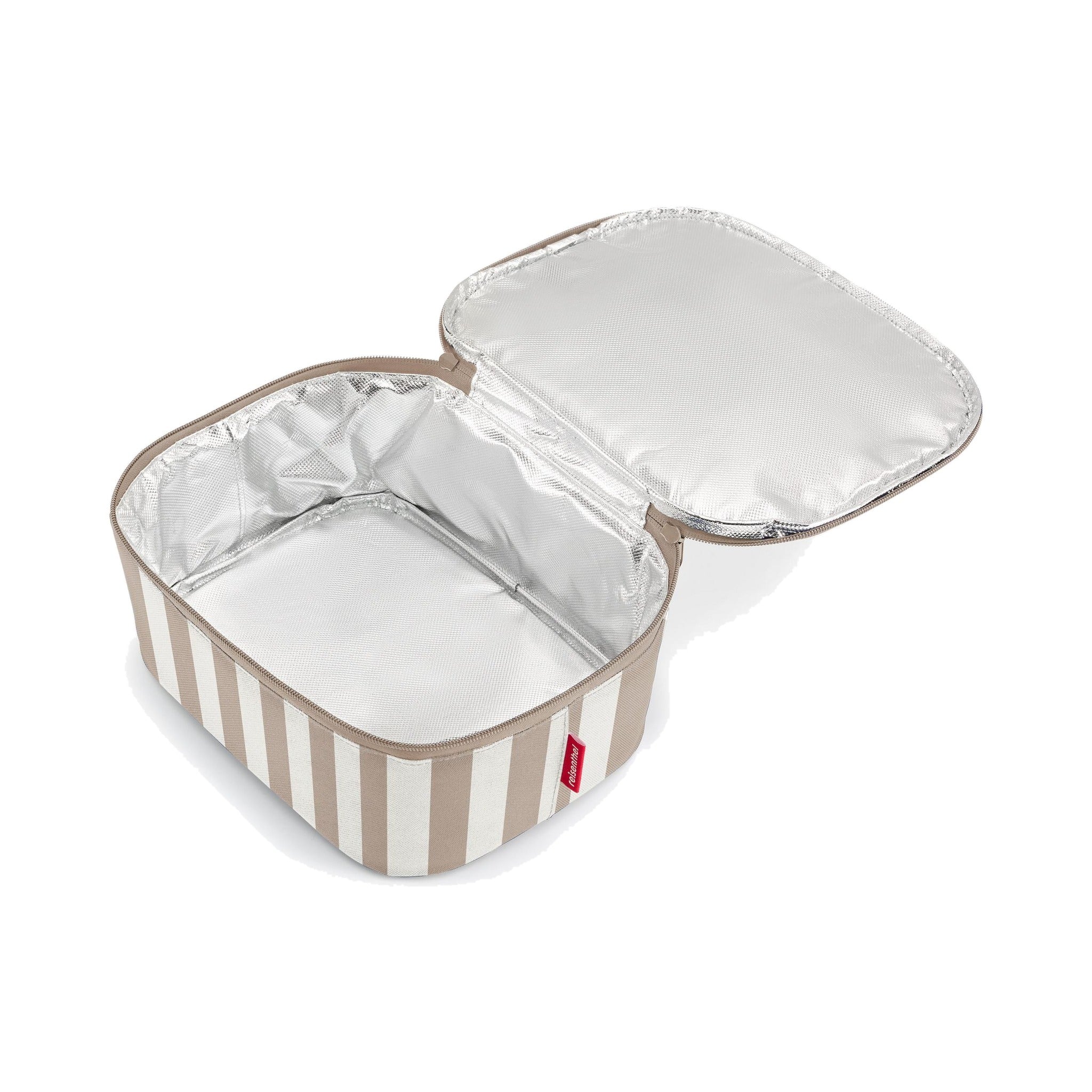 Reisenthel coolerbag M pocket summerstripes coffee