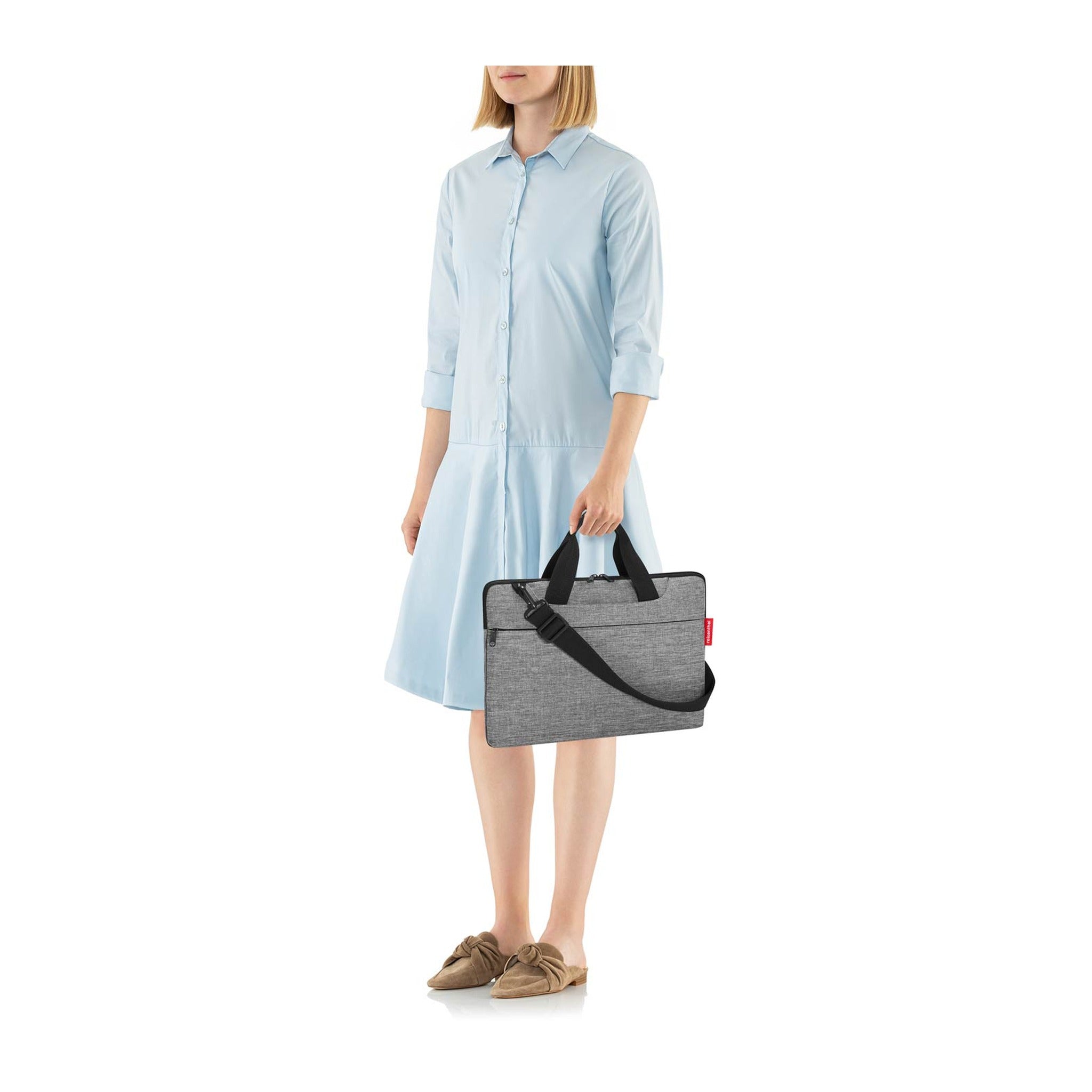 Reisenthel netbookbag twist silver
